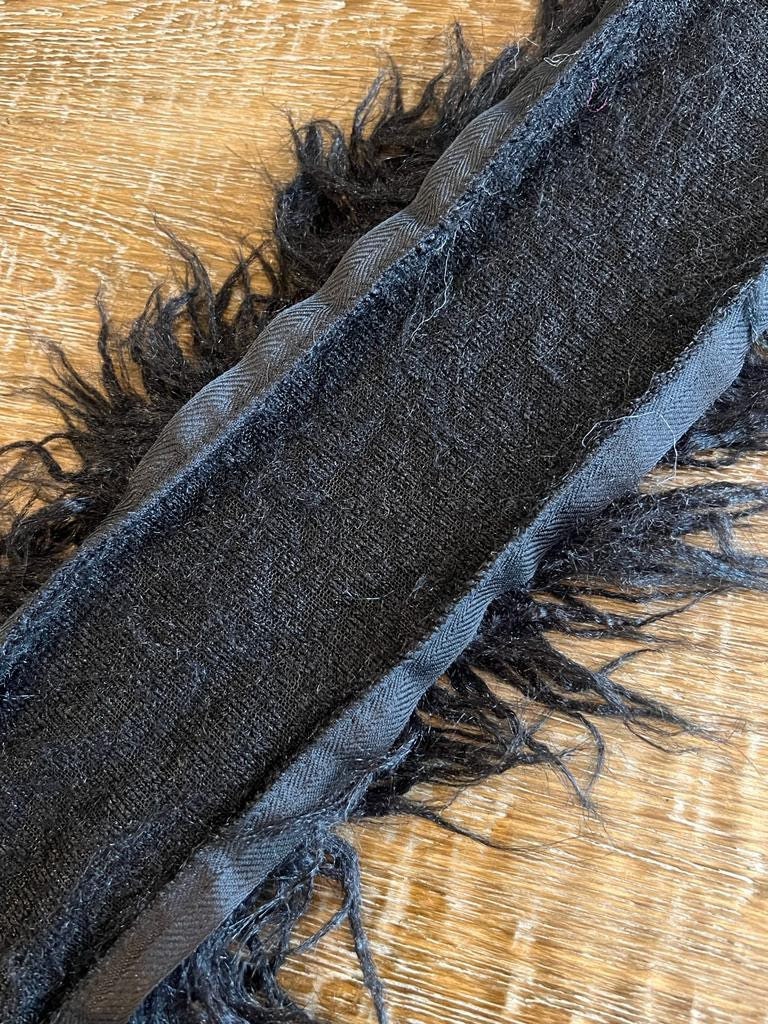 4” Wide Fake Fur Trimming, Sewing Mock Fur Trim, Toys, Coats, Hoods, Quality Material, Sewing & Crafts, Black, Ivory