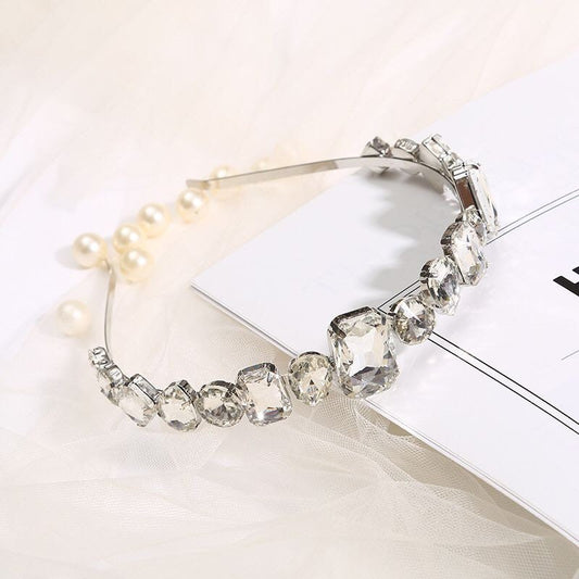 Princess Gemstone Headband, Jewelled Headband, Rhinestone Headband, Bridal, Weddings, Embellished Headband, Luxury Headband, Gift,FAN Design
