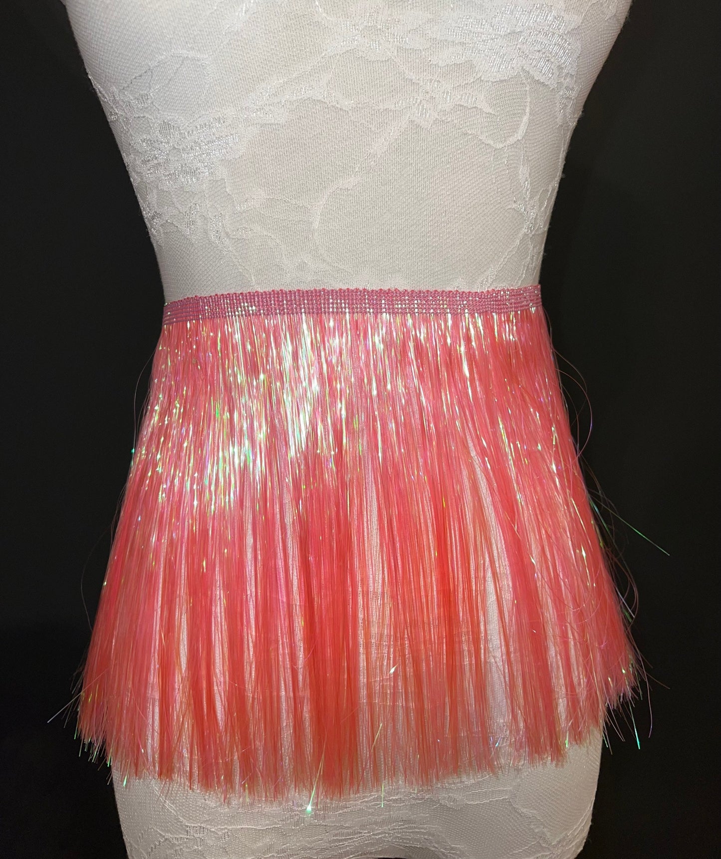 8” Wide Fringe, 17 Colours, Tinsel Fringe, Tassel Fringe, Dance Costume Trimming, Clothing, Crafting, High Dense Quality, Multi-Colour