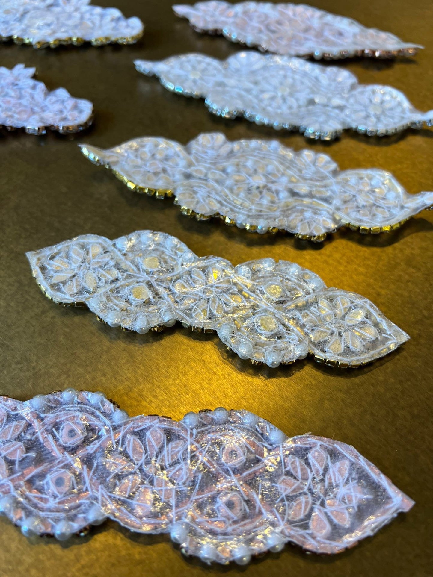 Rhinestone Trims, Heat Seal Jewel Trim, Bridal, Clothing, Silver, Gold, Rose Gold