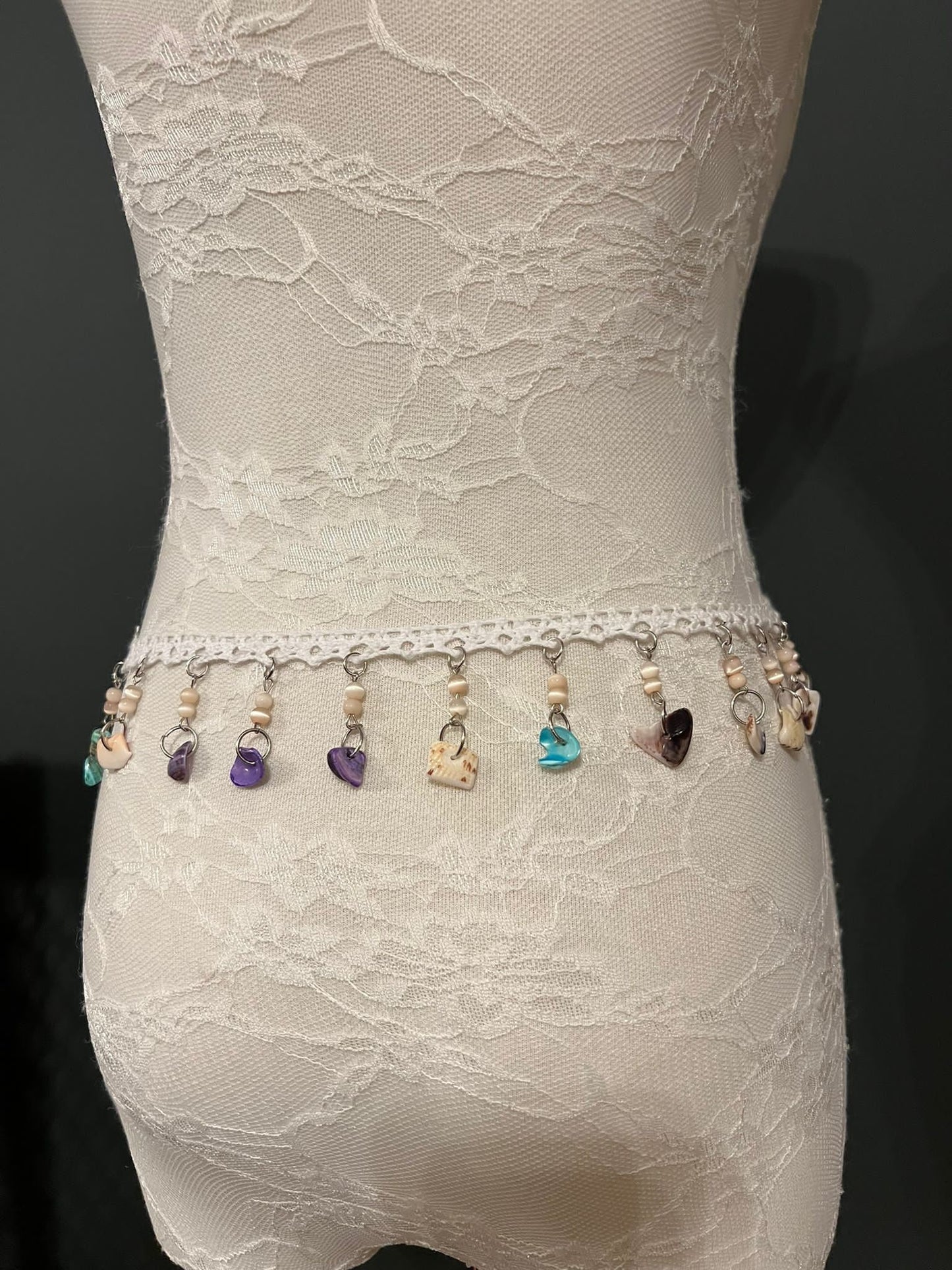 X-long Belt, Cotton Tape Shell Belt, Swimwear, Accessory, Fashion