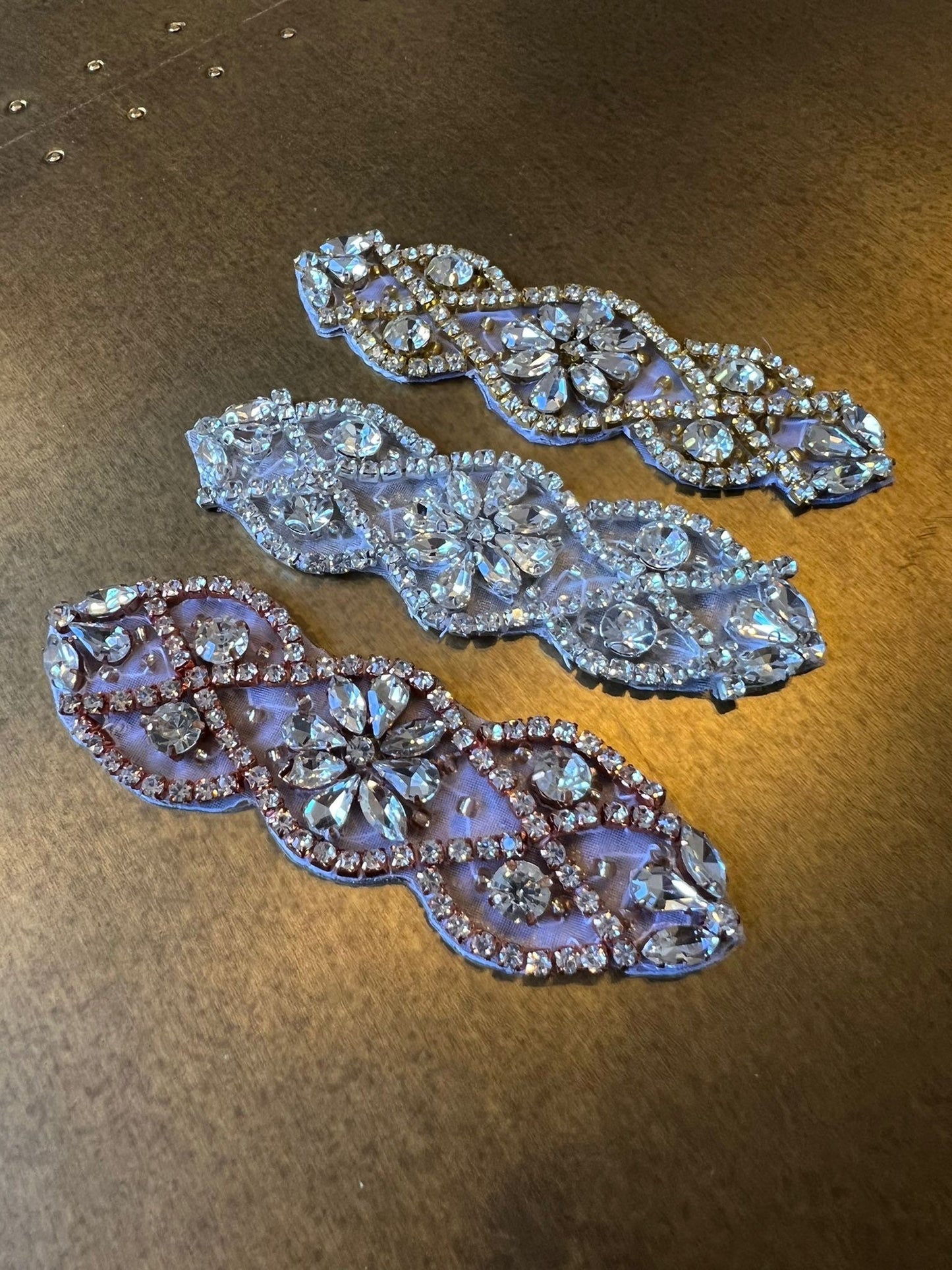 Rhinestone Trims, Heat Seal Jewel Trim, Bridal, Clothing, Silver, Gold, Rose Gold