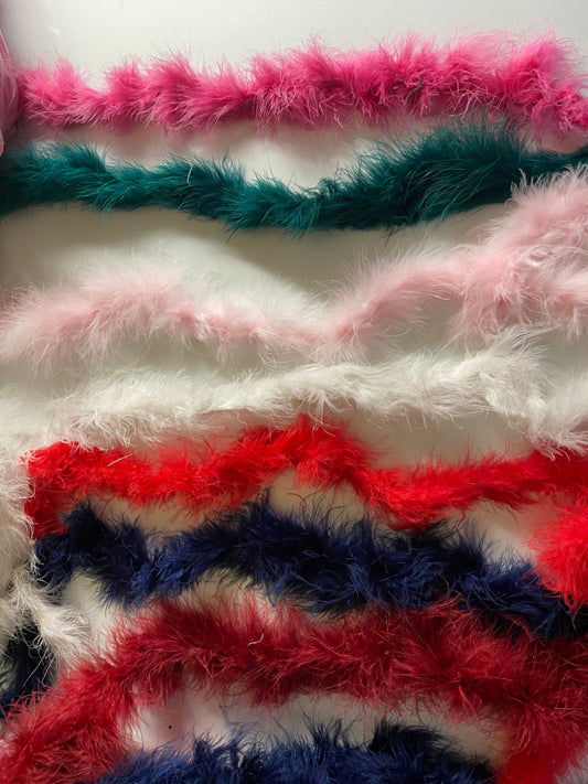 Marabou Feather, 1.8 metres, High quality, marabou, feathers, Marabou String, Feather Boa, (SWANSDOWN) Best Quality, 9 Colours, Hen, 2yards
