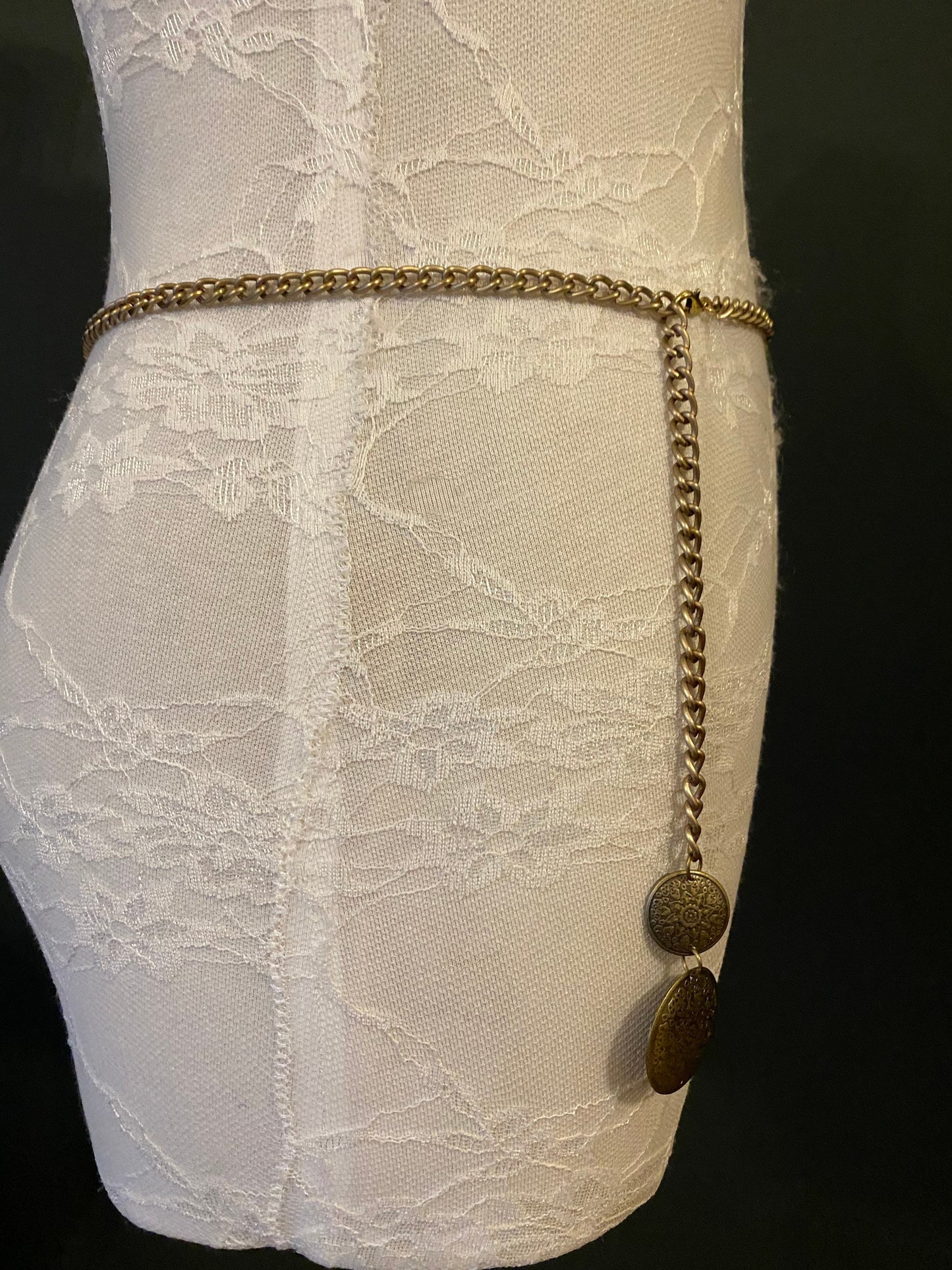 X-long Belt, Antique Brass, Elegant Belt, Dress Belt, Accessory, FAN Design, Teen Sizes, Plus Sizes, 18”-60”