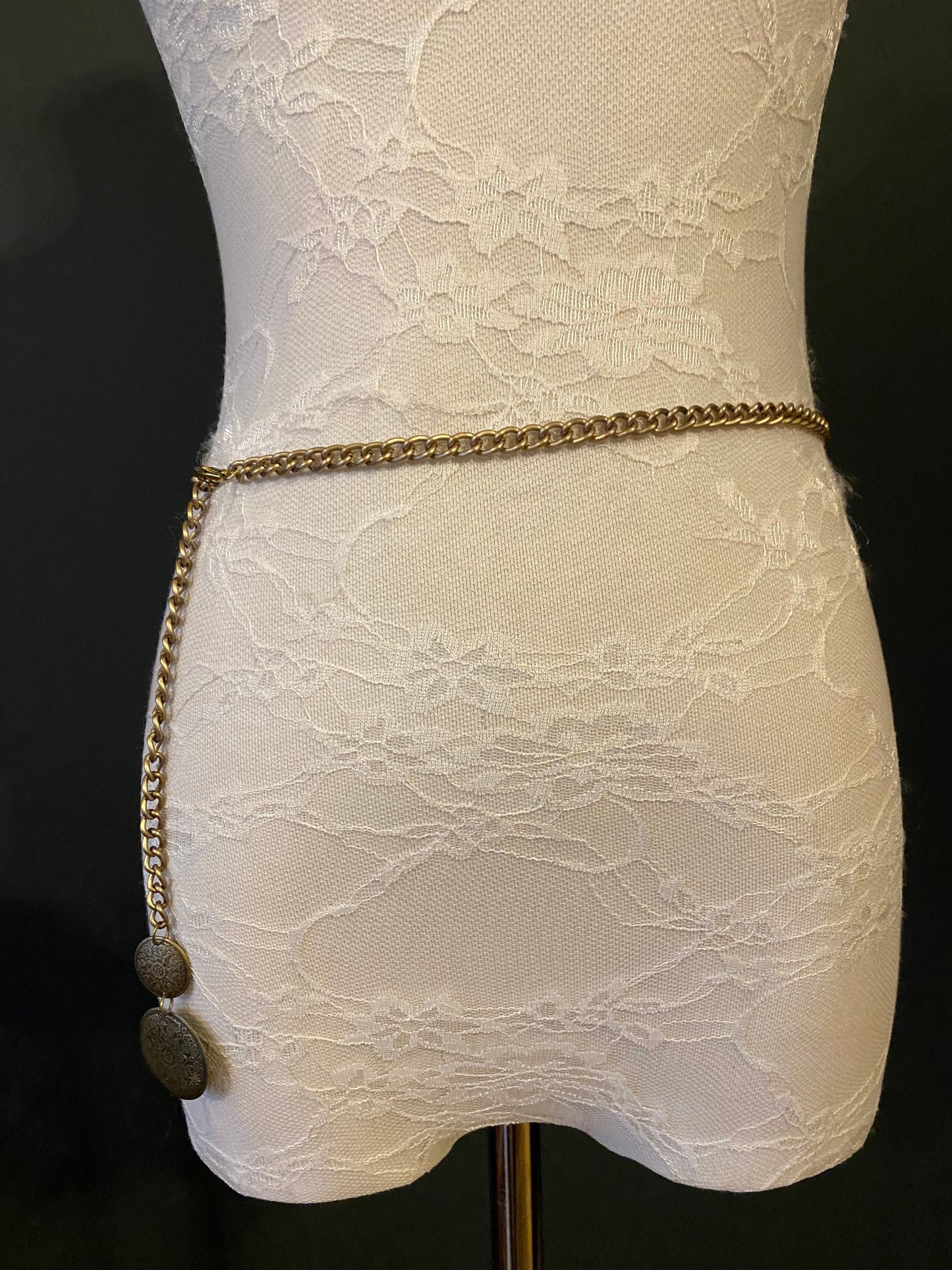 X-long Belt, Antique Brass, Elegant Belt, Dress Belt, Accessory, FAN Design, Teen Sizes, Plus Sizes, 18”-60”