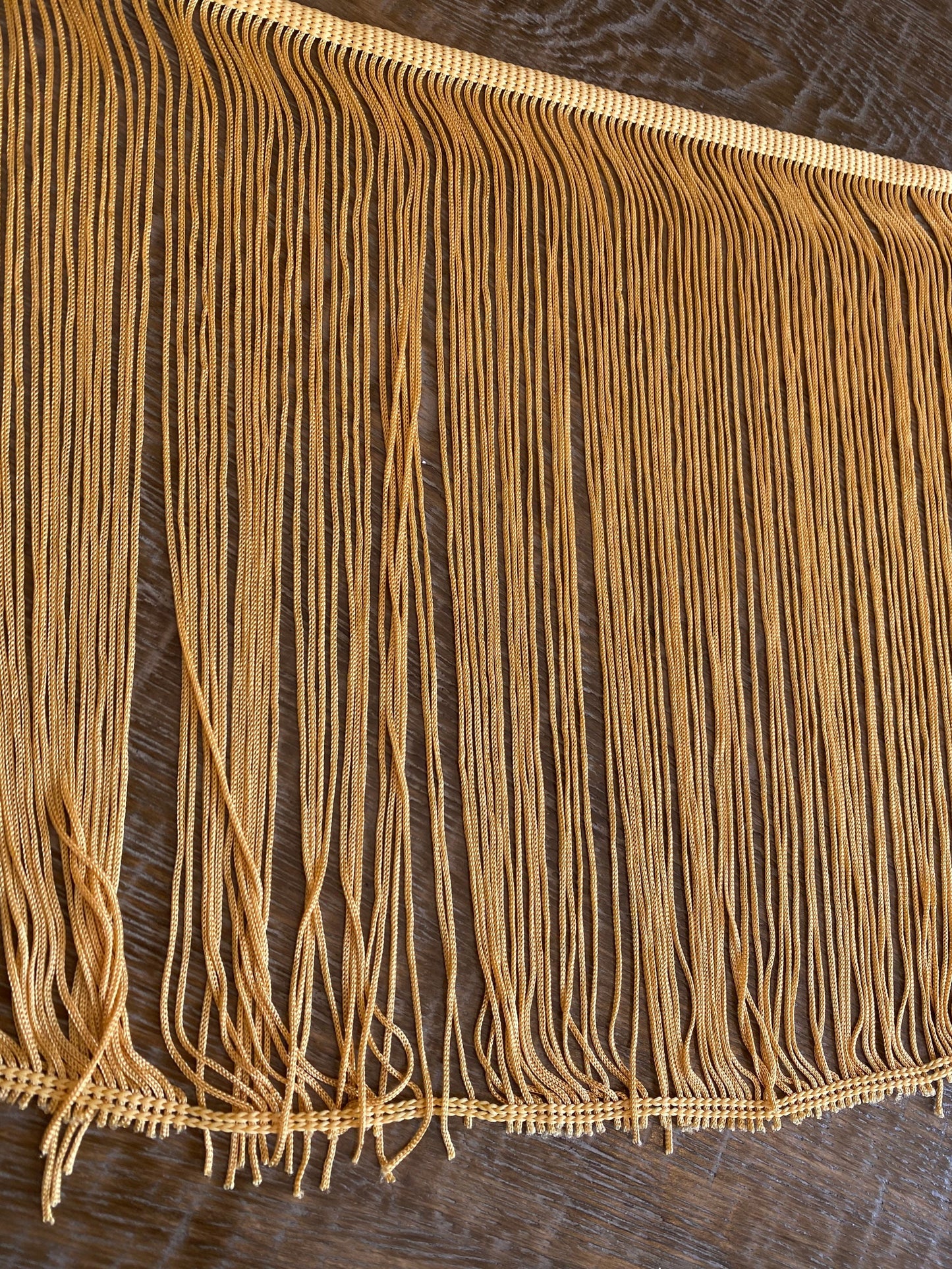 11” Wide Fringe, Gold Colour Fringe, Quality Fringe, clothing, skirt, dress fringe, lamp shades, furnishings