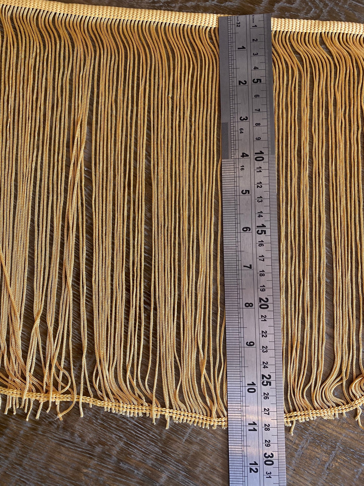 11" Wide Gold Fringe, Quality Tassel Trim