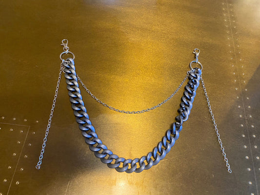 Gunmetal Jeans Chain, Punk Fashion Accessory