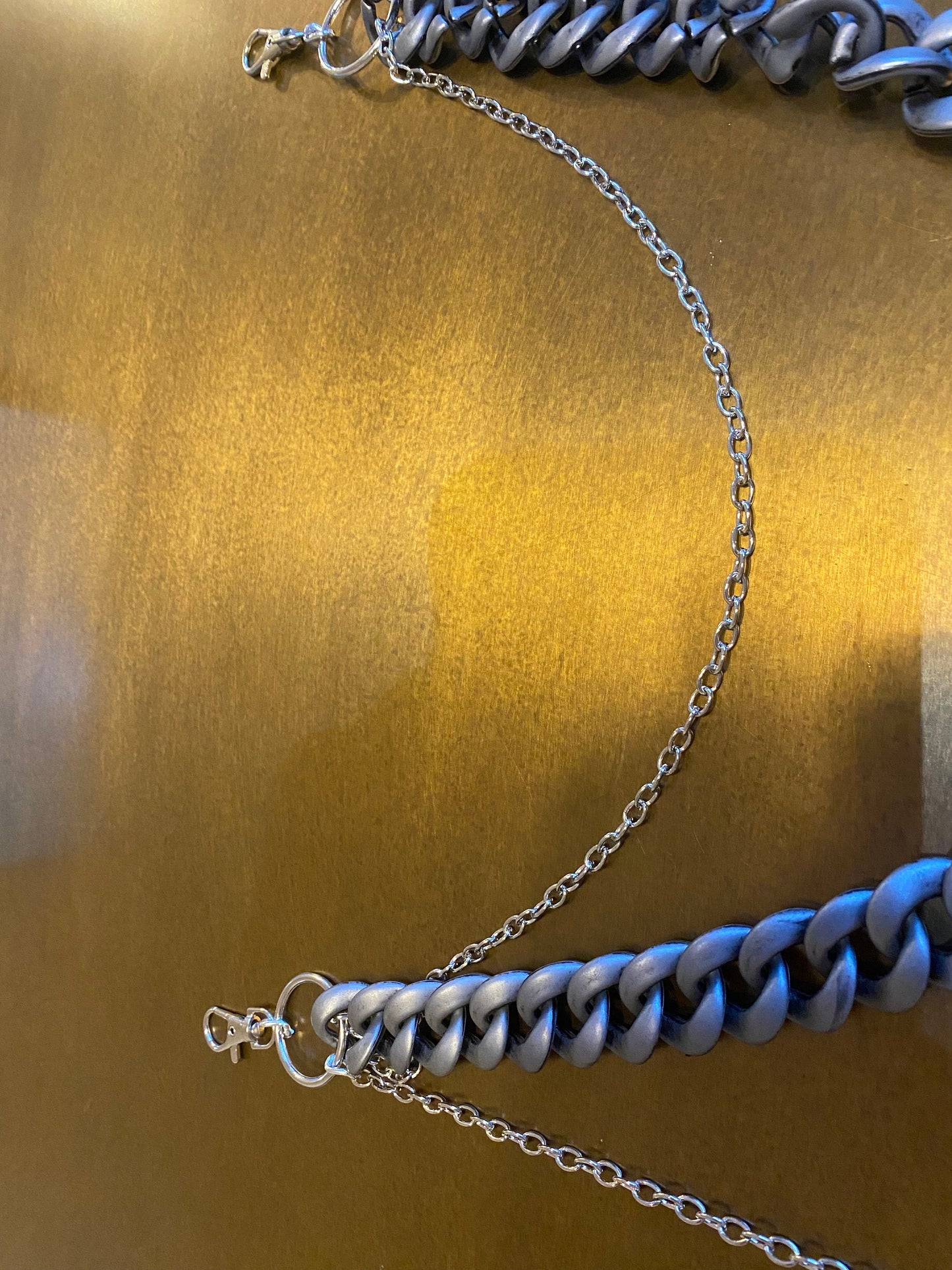 Gunmetal Jeans Chain, Punk Fashion Accessory