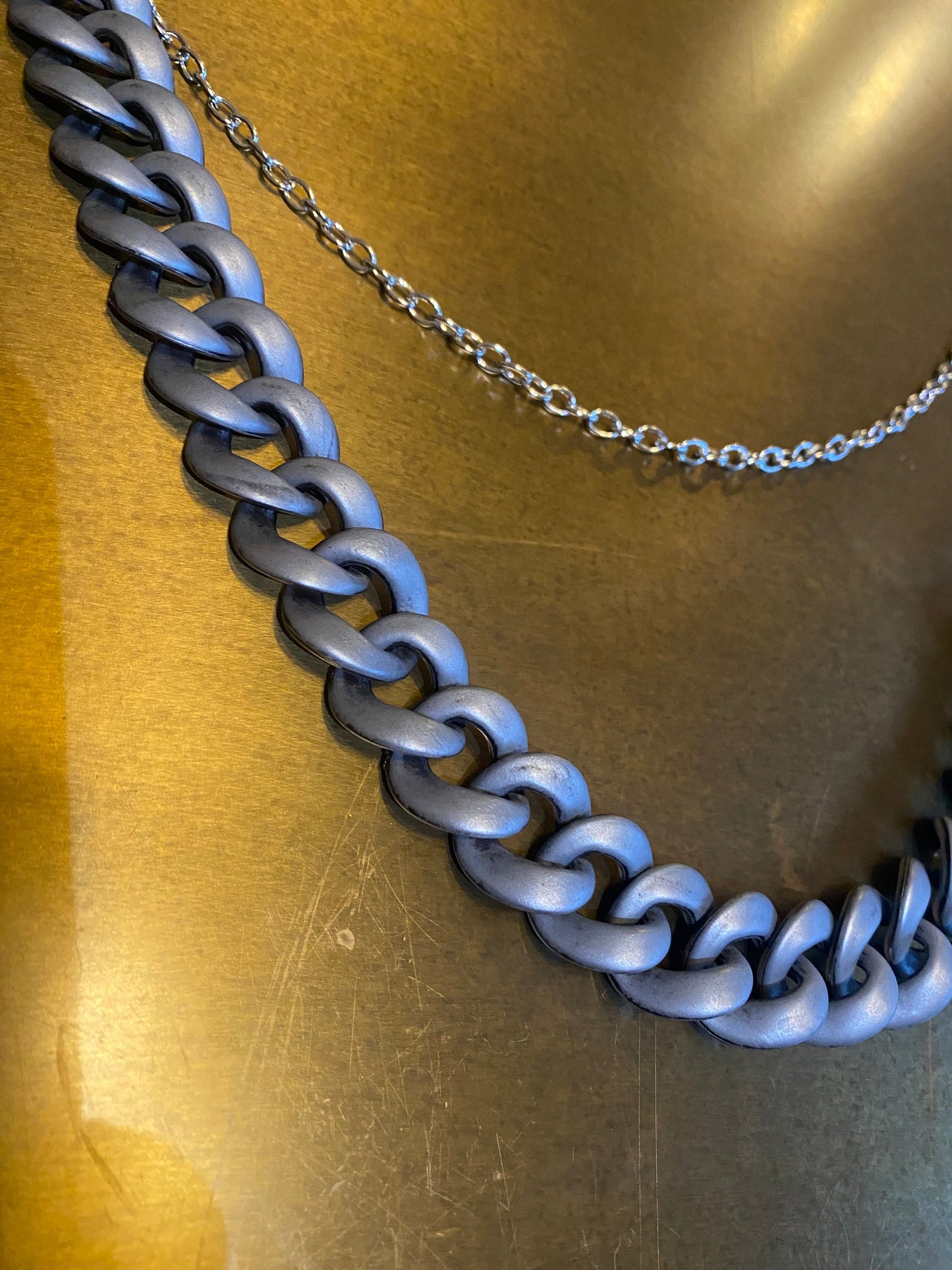 Gunmetal Jeans Chain, Punk Fashion Accessory
