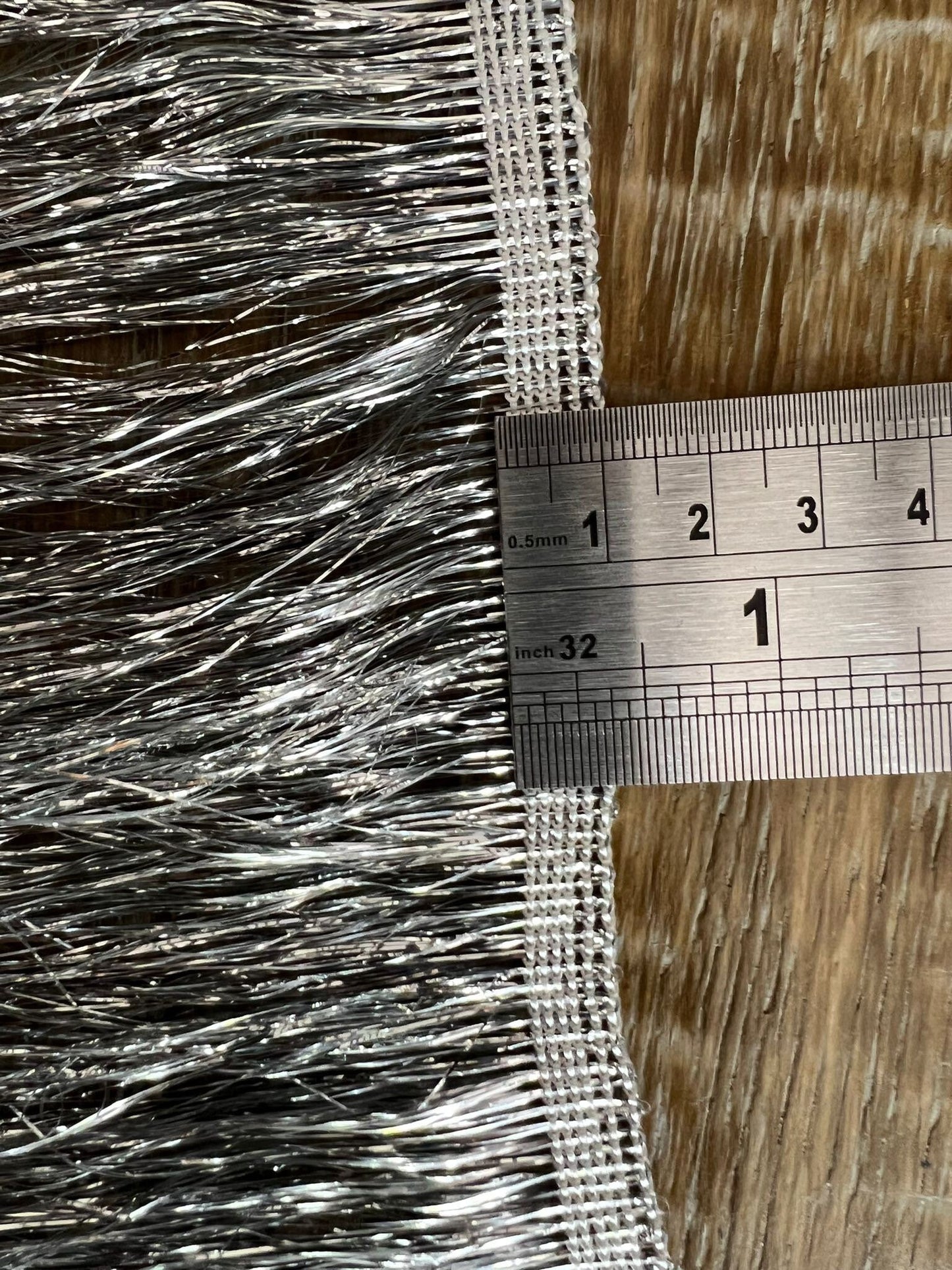 Silver Foil Fringe, 8 Inch Wide, Costume Accessory, 15 Colours