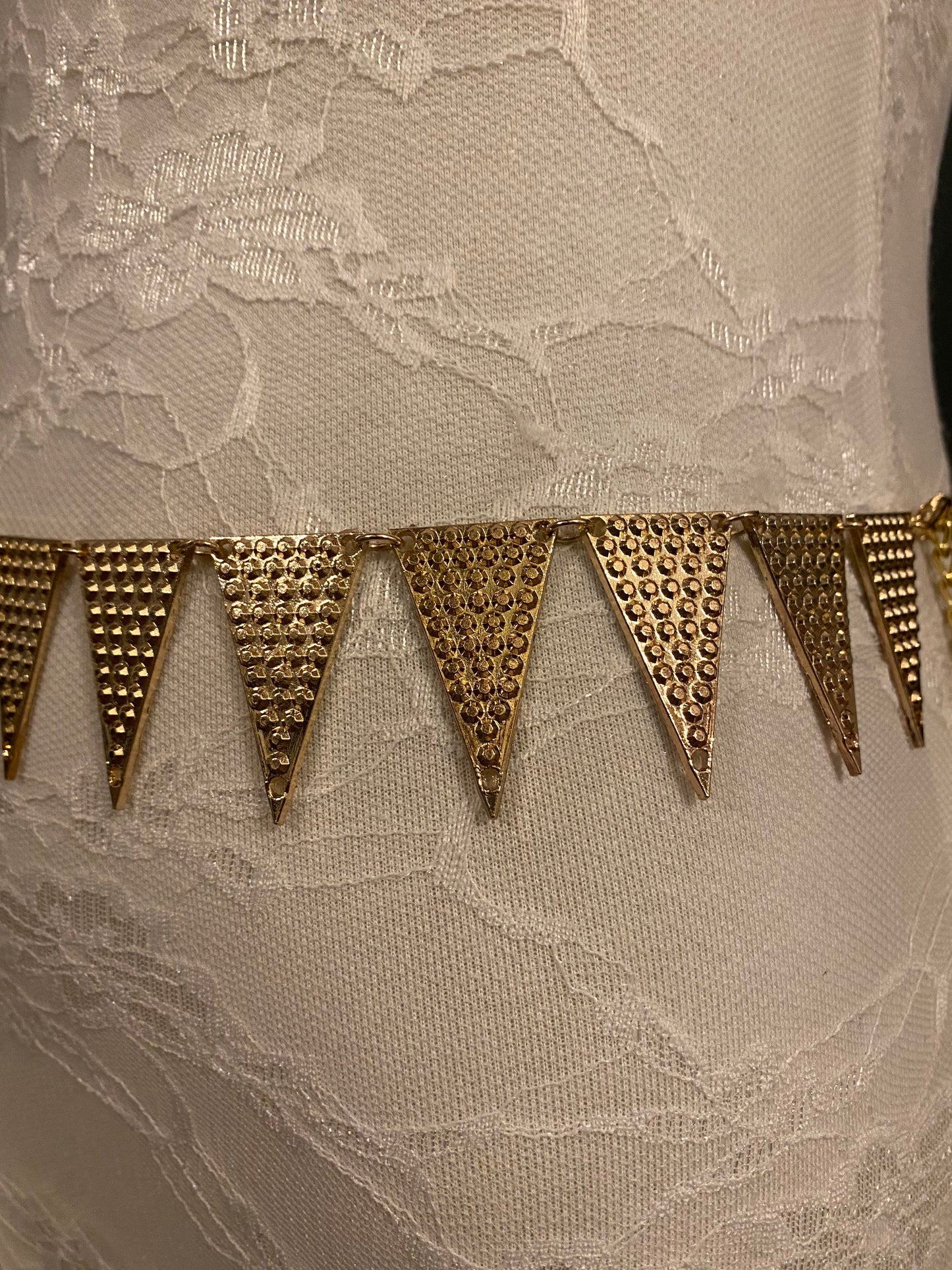 X-long Belt, Gold Metal Belt, Sizes 18”-60”, FAN Fashion Collection