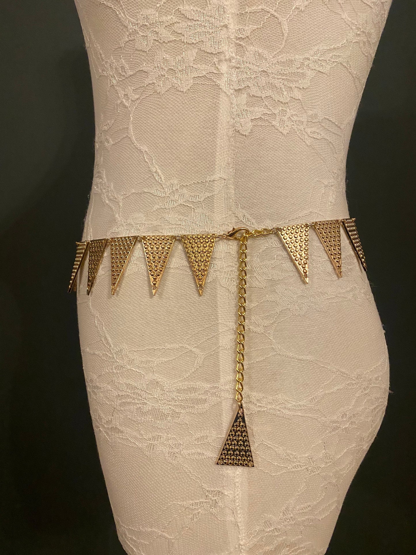 X-long Belt, Gold Metal Belt, Sizes 18”-60”, FAN Fashion Collection
