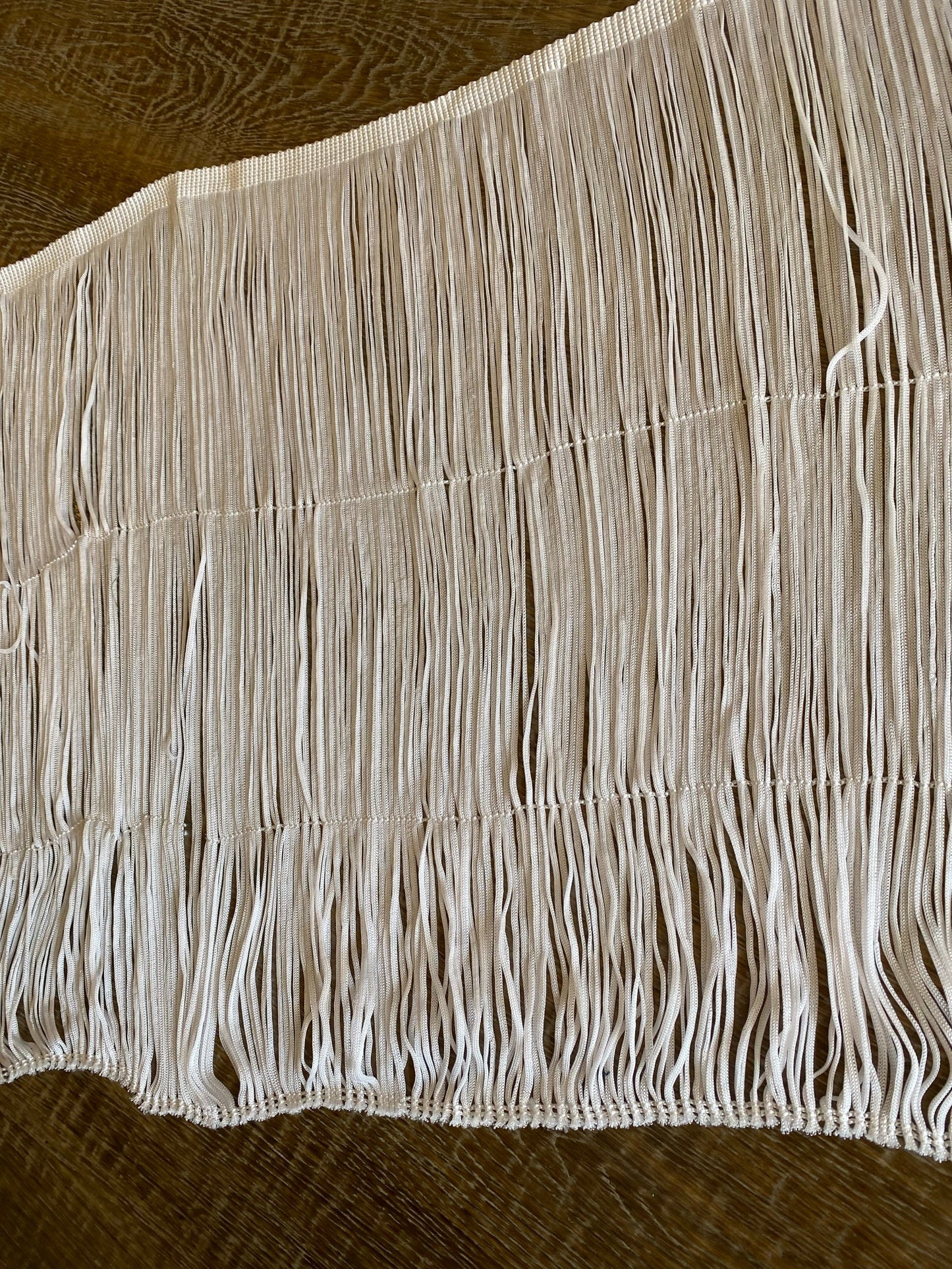 Ivory Dense Fringe, 16" Long, Sewing Trim