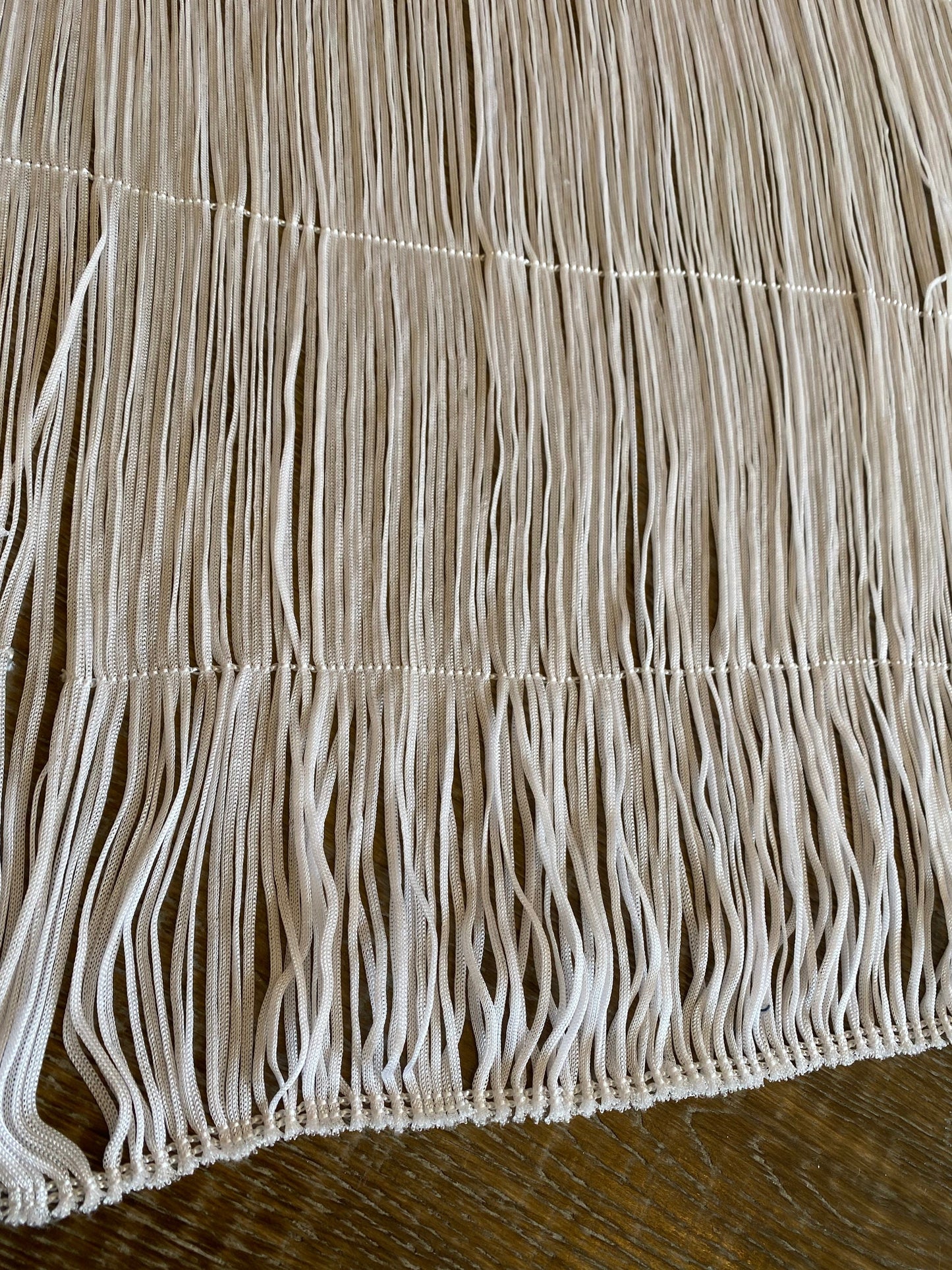 Ivory Dense Fringe, 16" Long, Sewing Trim