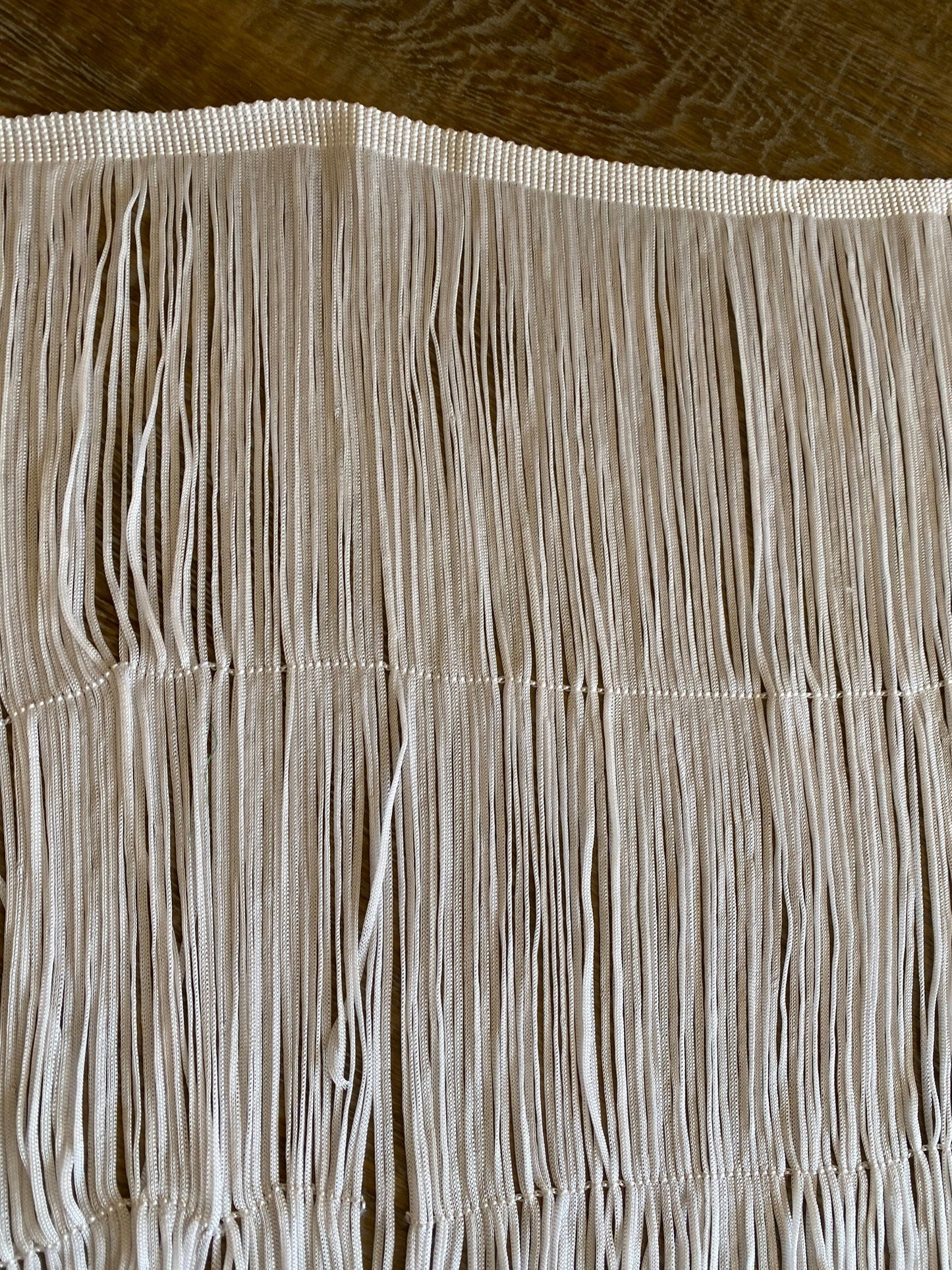 Ivory Dense Fringe, 16" Long, Sewing Trim