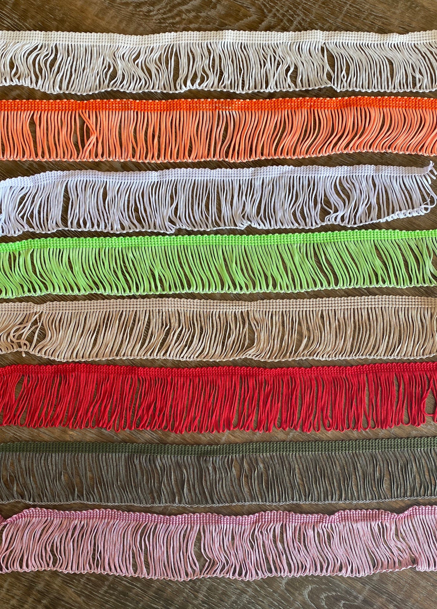 2" Wide Decorative Fringe, Sewing Trim, Craft Supplies, 8 Colours