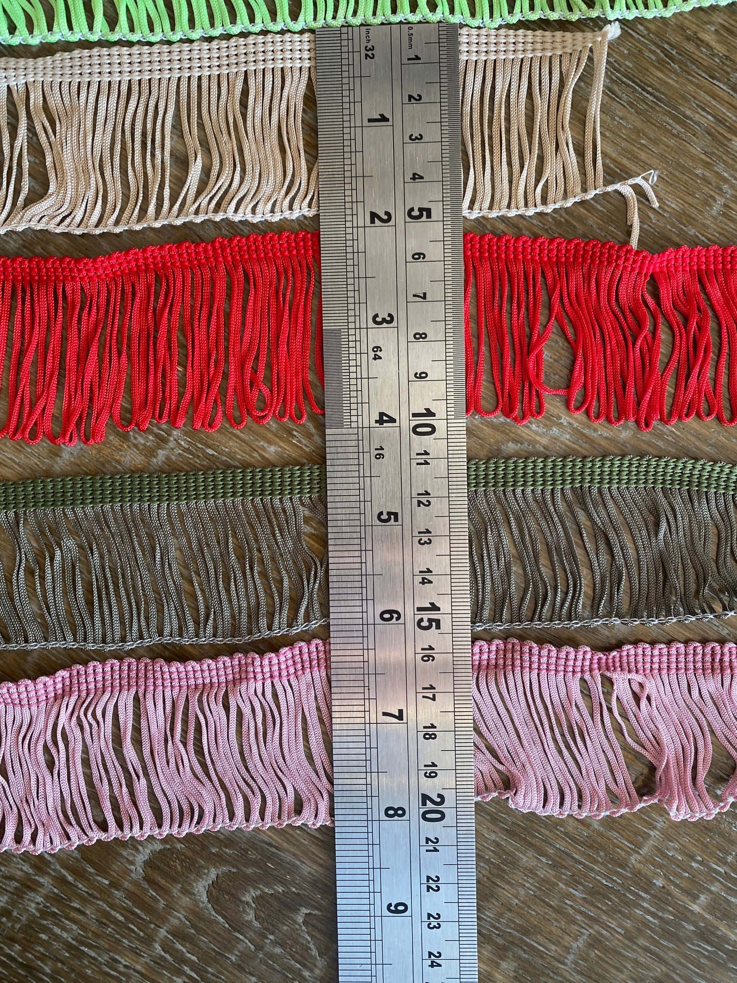 2" Wide Decorative Fringe, Sewing Trim, Craft Supplies, 8 Colours