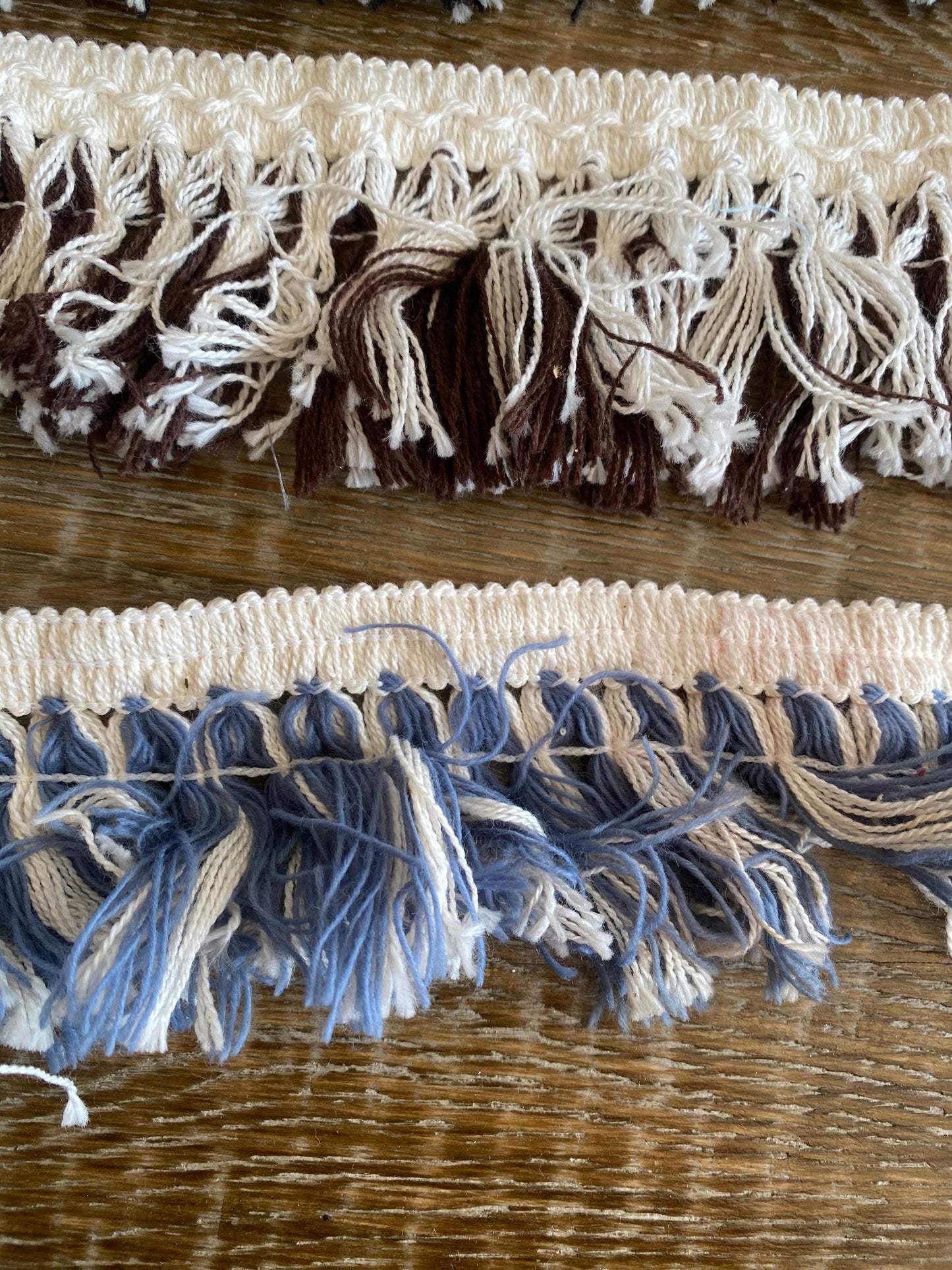 Fringe, Knitted Fringe, Red, Black, Brown, Navy, Blue,