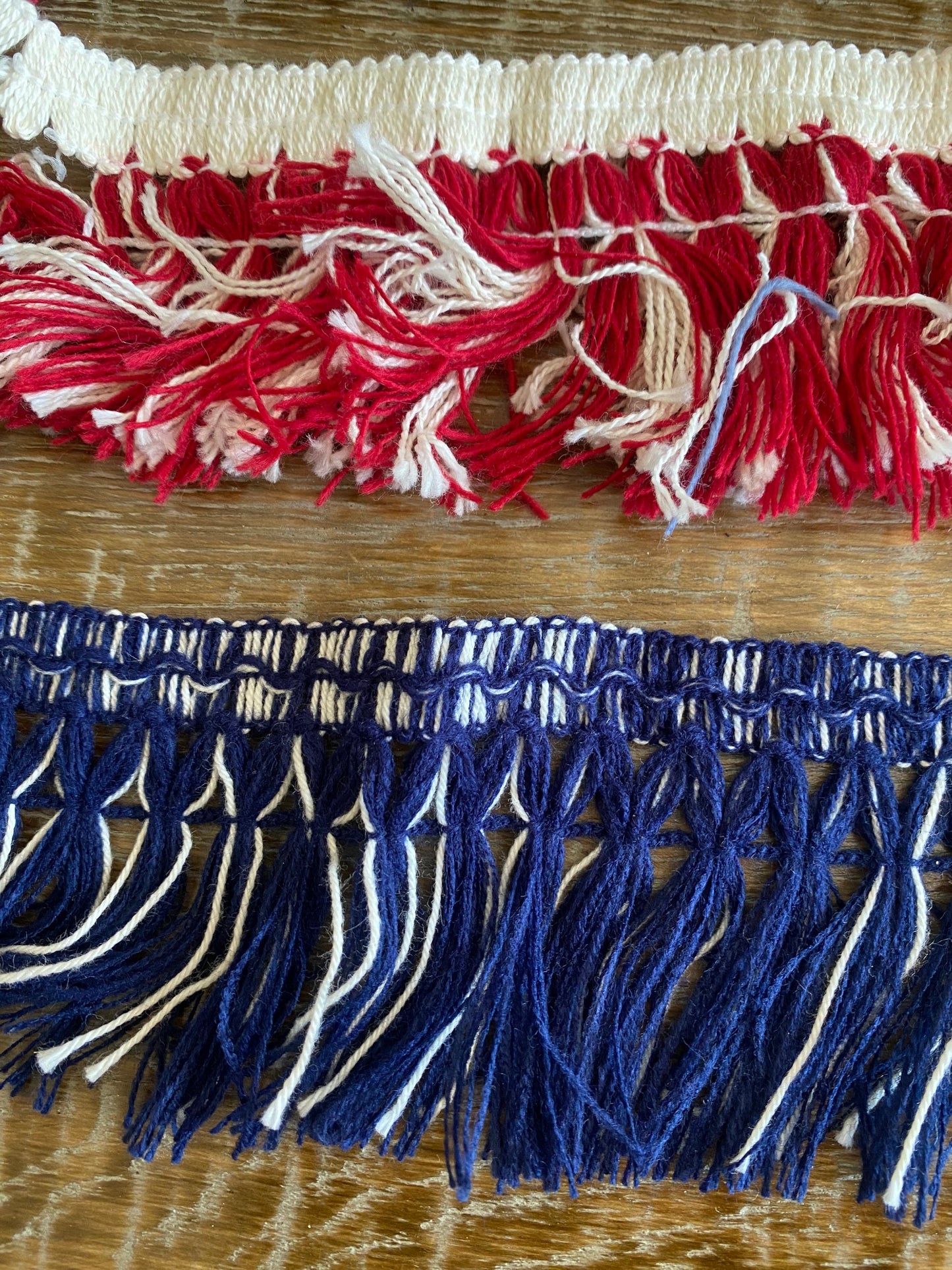 Fringe, Knitted Fringe, Red, Black, Brown, Navy, Blue,