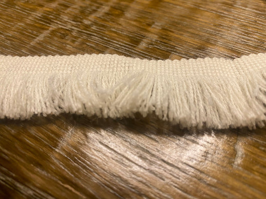 Fringe Trimming, Ivory Fringe Trim, 3.2cm Wide, 1.2” wide, clothing, cushions, home, furnishings