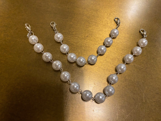 Pearl Straps, 1cm Pearls, Swimwear, Shoulder, Dress Straps, Pearls, Fashion Straps, 100+ sizes