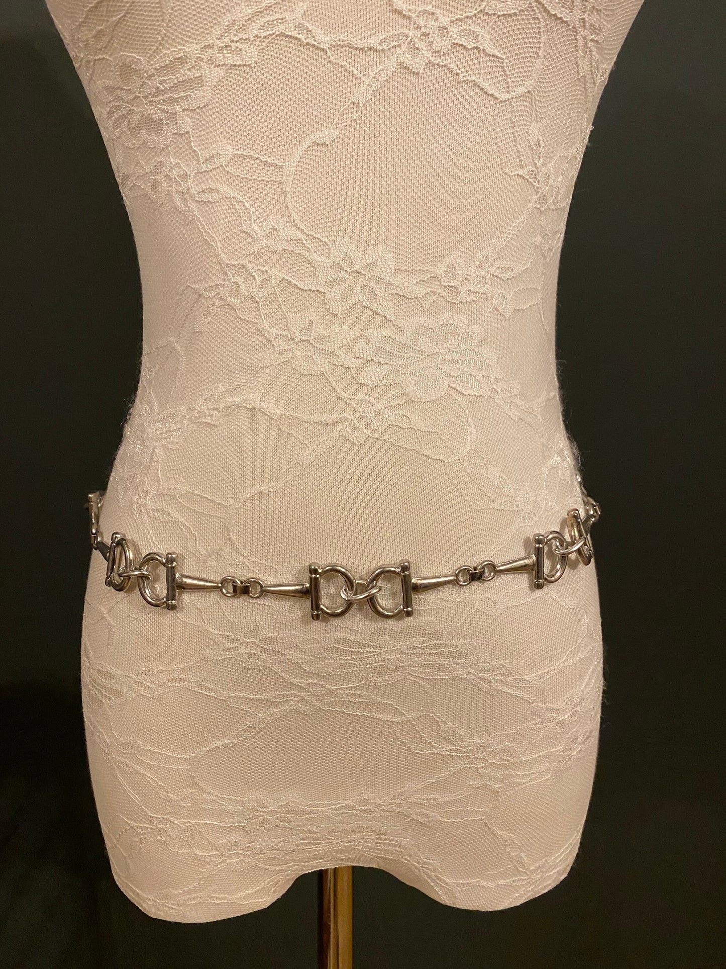 Chain belt, Metal Buckle belt, Silver Belt, Fashion, UK Size 2-36