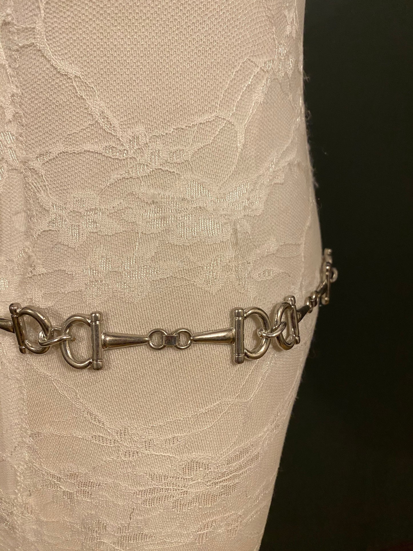 Chain belt, Metal Buckle belt, Silver Belt, Fashion, UK Size 2-36