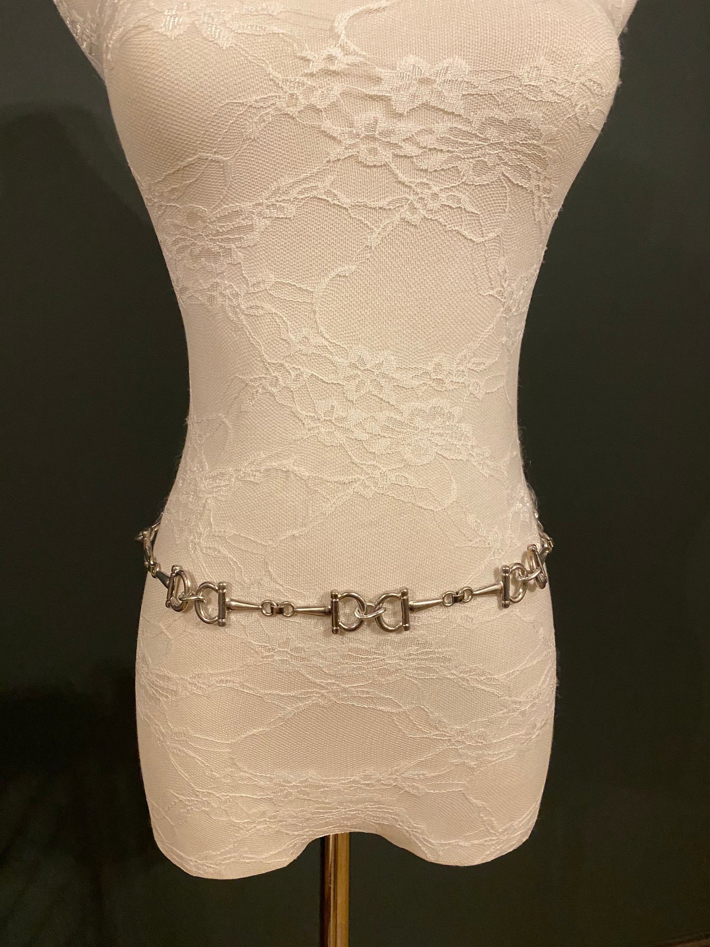 Chain belt, Metal Buckle belt, Silver Belt, Fashion, UK Size 2-36