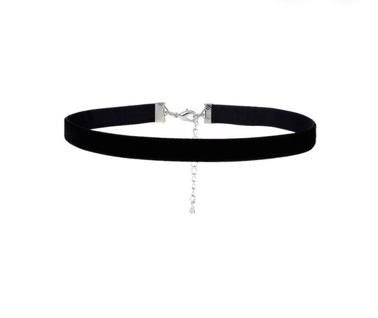 Velvet Black Choker, Black Choker Necklace, Black ribbon choker, Wine, Royal Blue, White, Red, 5 Colours