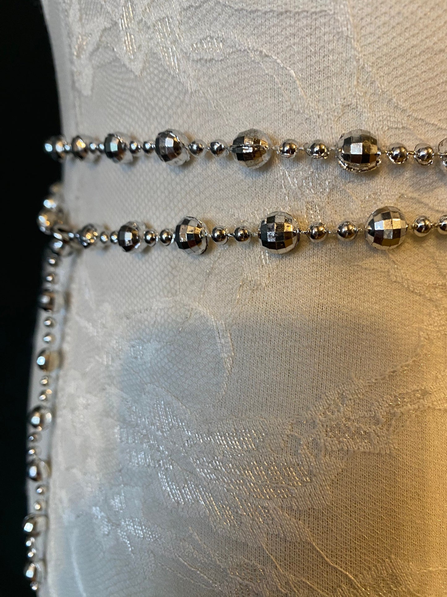 Beaded Chain Belt, Silver Beads Chain, Black Beads Chain, Gold Bead Chain, Teen Sizes, Plus Sizes, 18”-60”