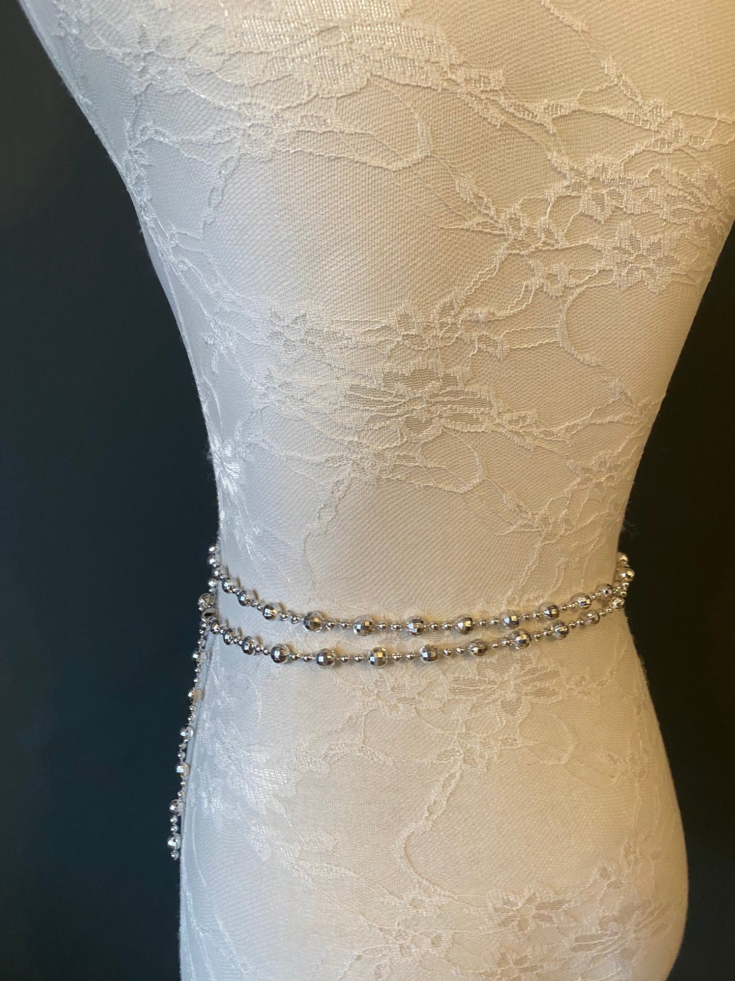 Beaded Chain Belt, Silver Beads Chain, Black Beads Chain, Gold Bead Chain, Teen Sizes, Plus Sizes, 18”-60”