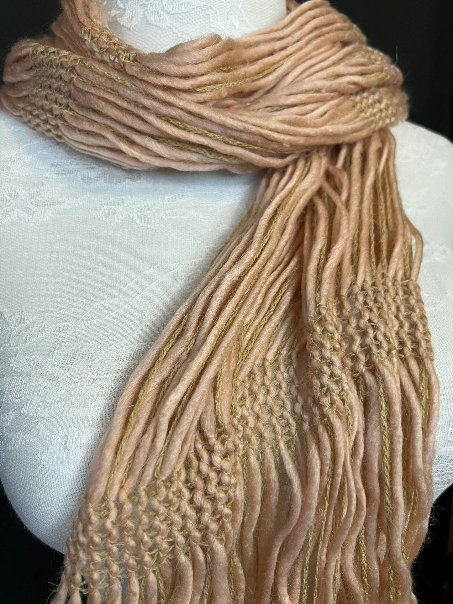 Soft Wrap Scarf, Natural Colour Accessory, 170cm Length