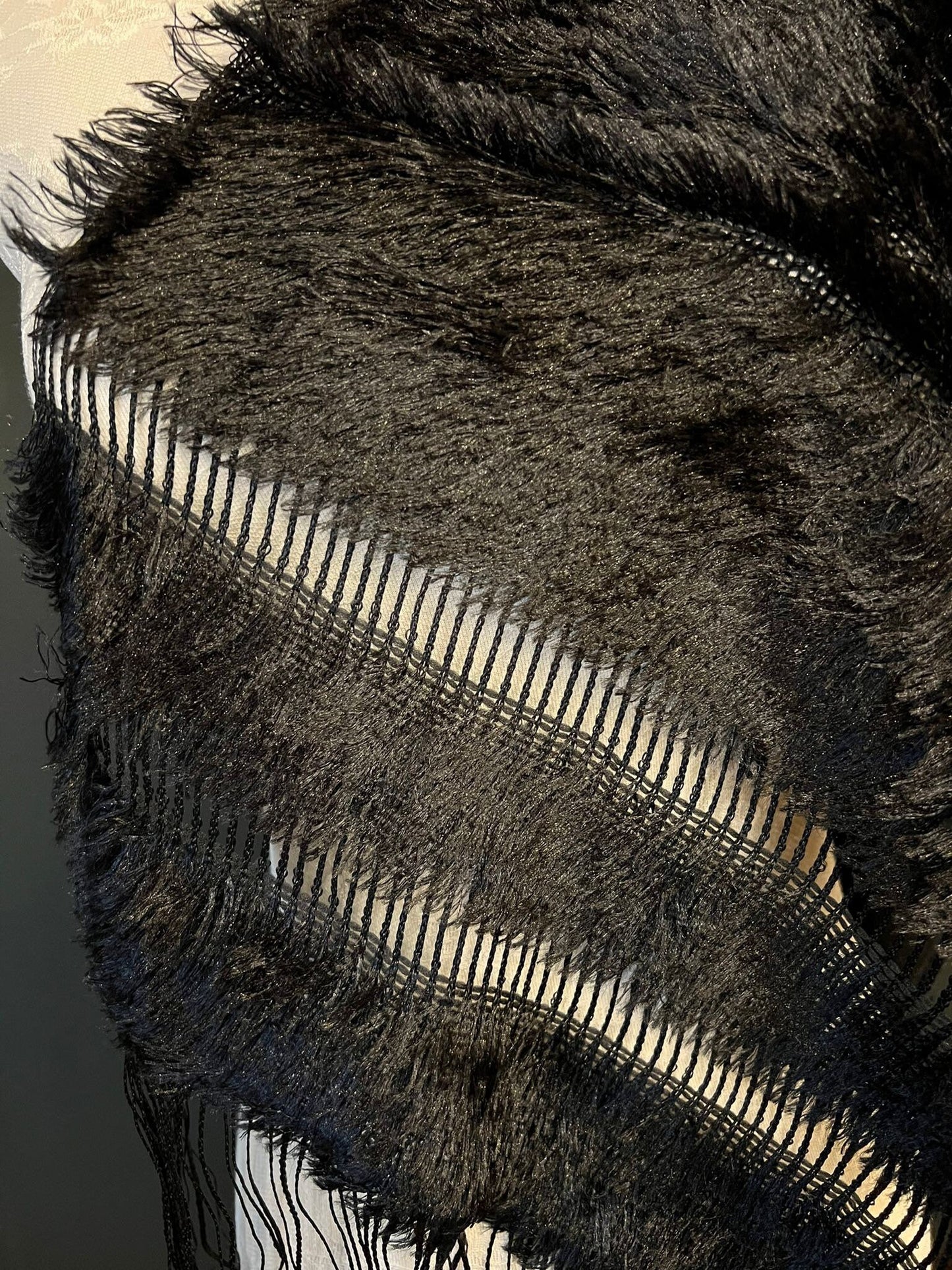 Black or Ivory Soft Scarf, High Quality Accessory