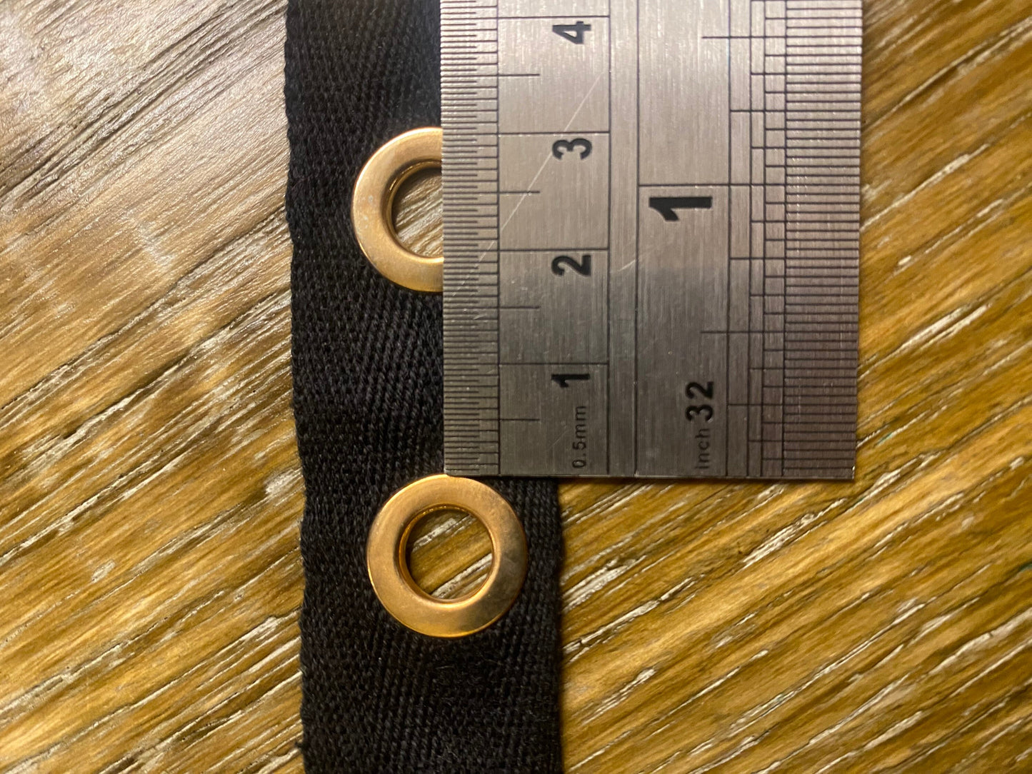 Eyelet tape, Cotton Eyelet Tape, Fasted Eyelet tape with cord, Black, Gold