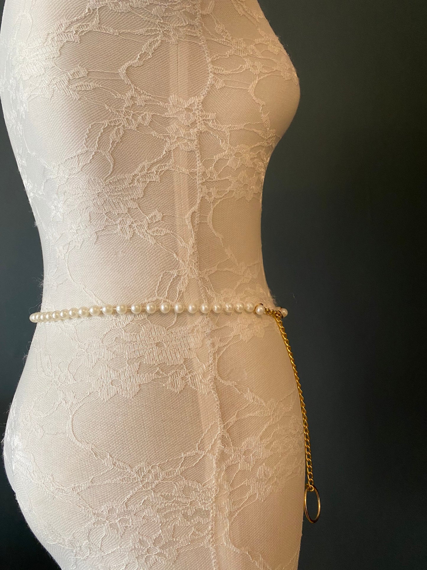 X-long Pearl Bead Belt, Elegant Pearl Belt, Swimwear, Dress, Accessory, Fashion belt, FAN Fashion