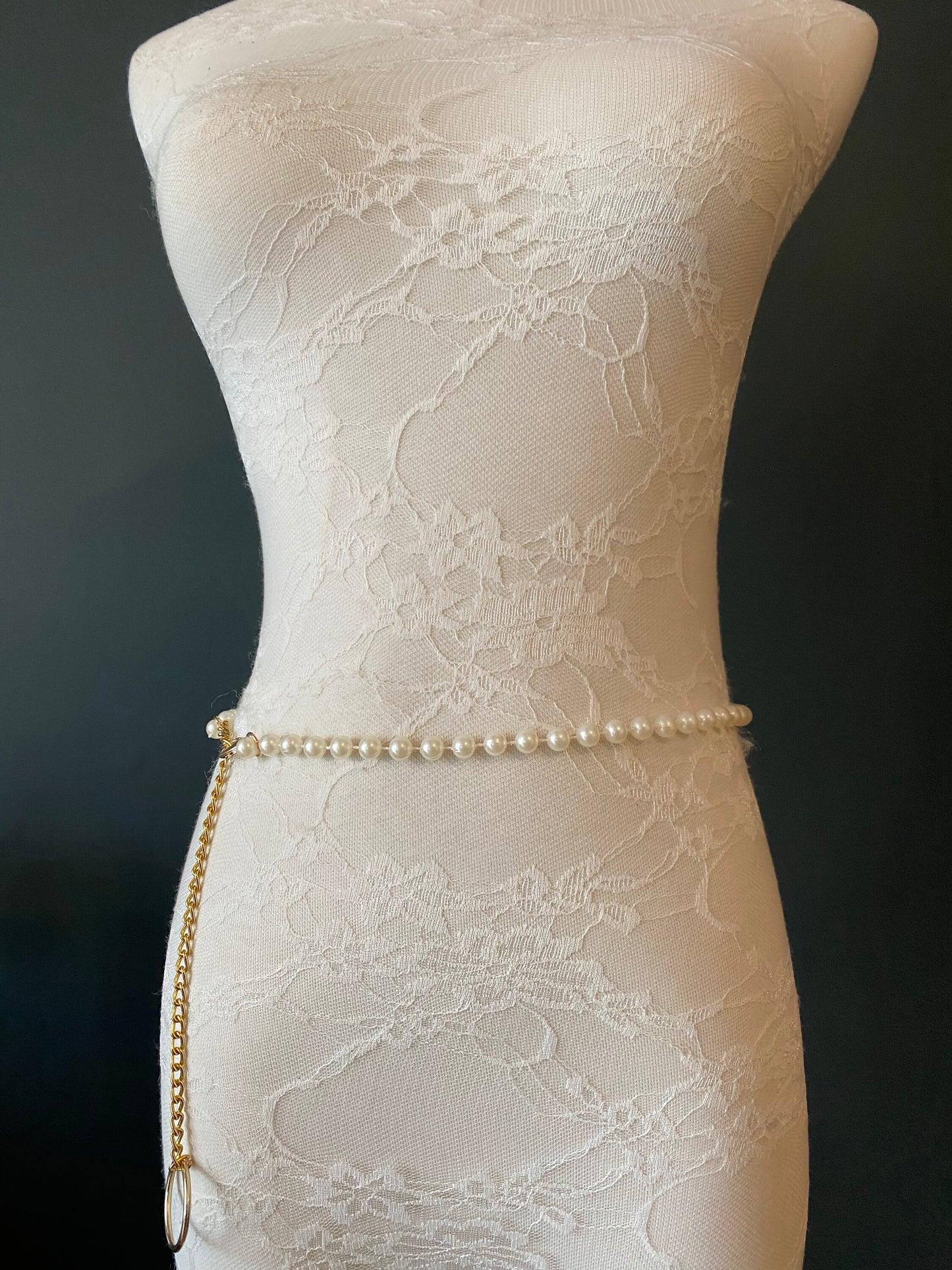 X-long Pearl Bead Belt, Elegant Pearl Belt, Swimwear, Dress, Accessory, Fashion belt, FAN Fashion