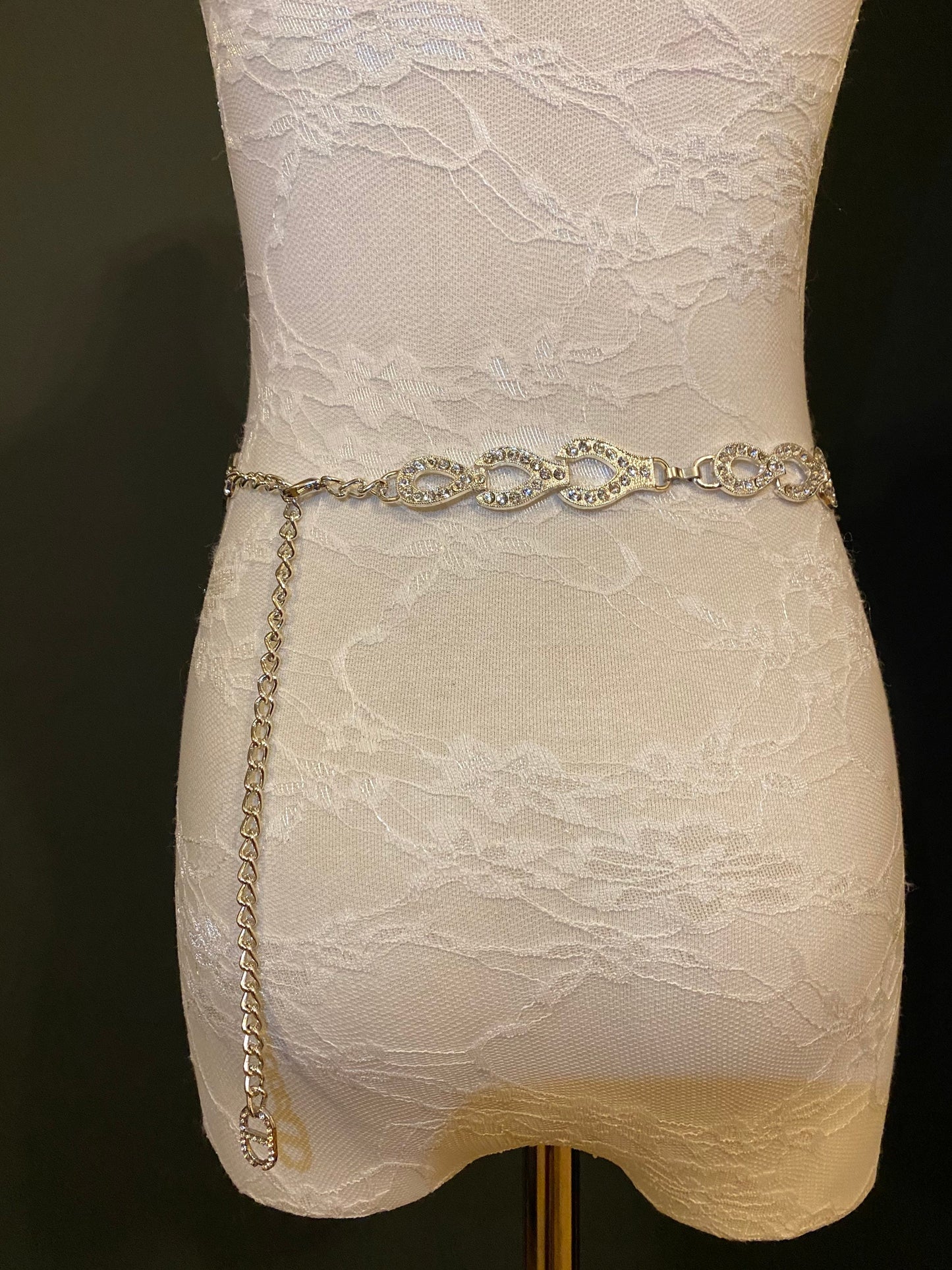 X-long Rhinestone Belt, Bridal Belt, Wedding, Fashion Belt, Silver Belt, Diamanté Chain Belt, UK Sizes 2-36