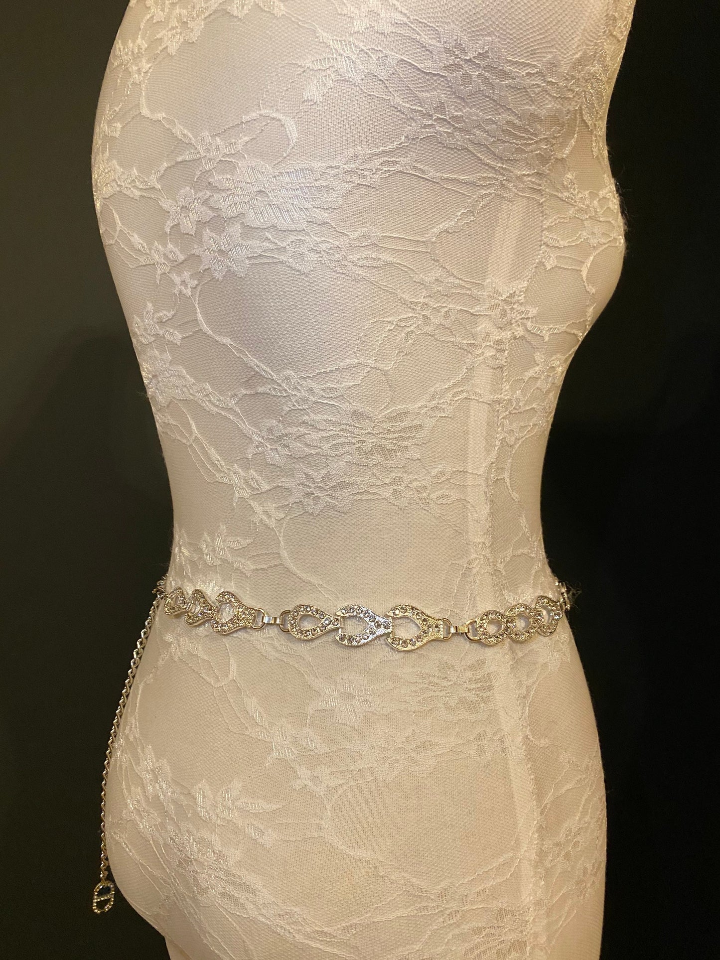 X-long Rhinestone Belt, Bridal Belt, Wedding, Fashion Belt, Silver Belt, Diamanté Chain Belt, UK Sizes 2-36