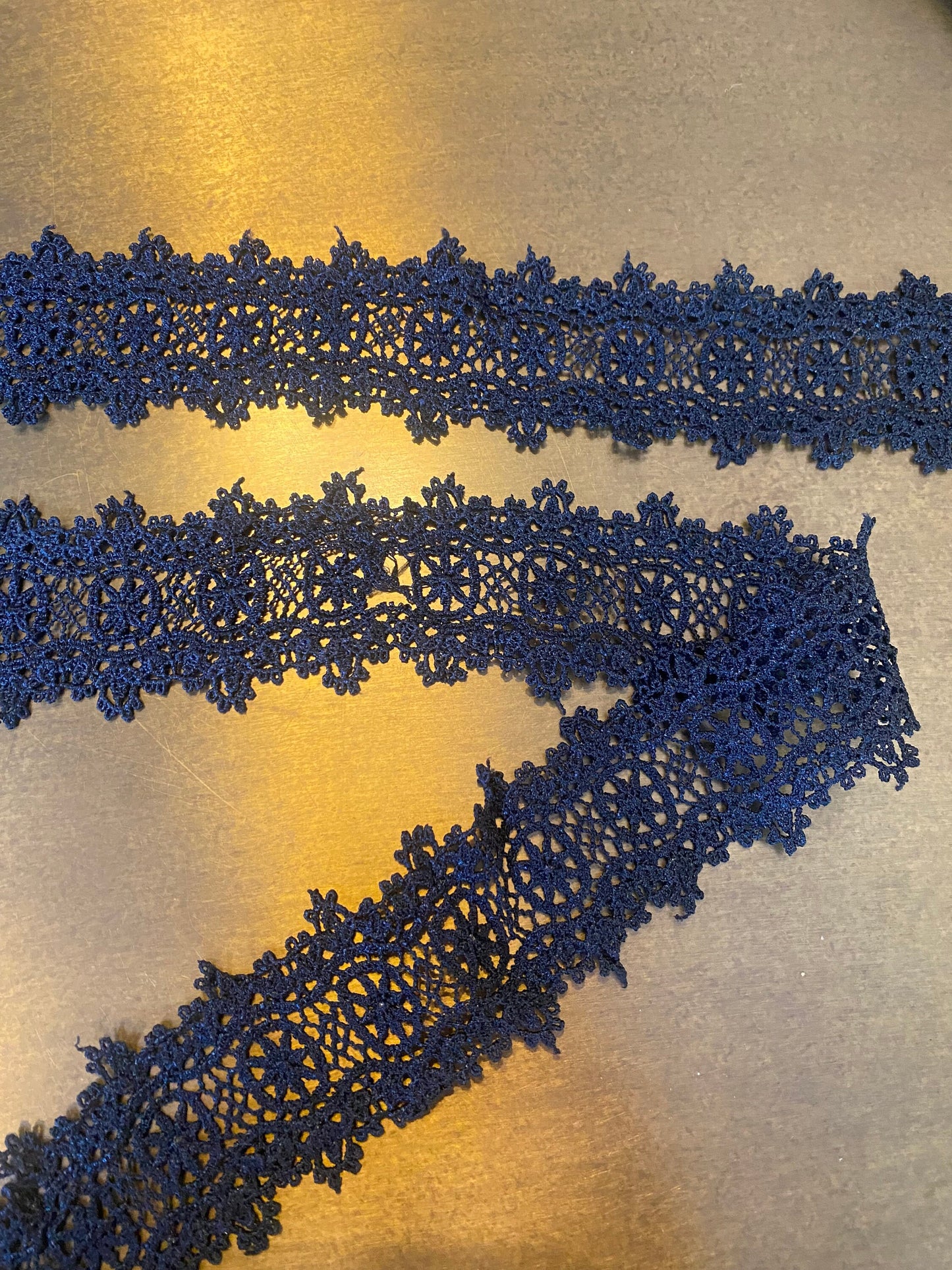 Black Polyester Lace Trim, 2" Wide, Soft Delicate Craft Lace