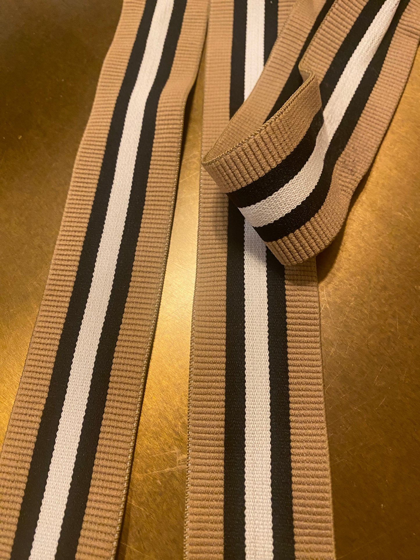 3mts Elastic Stripe, Woven Elastic Striped Elastic, 4cm Wide, Quality Trim