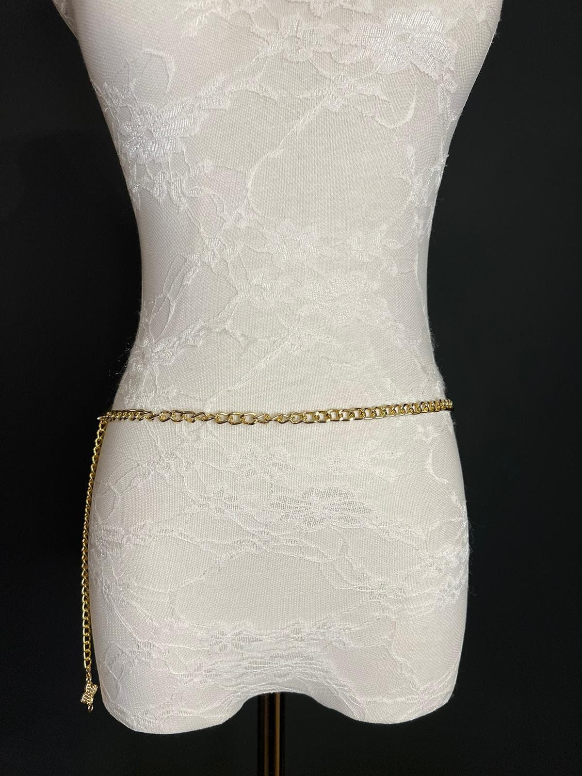 X-long Chain Belt, Gold Chain Belt, Fashion Belt, Fashion Accessory, UK sizes 4-36