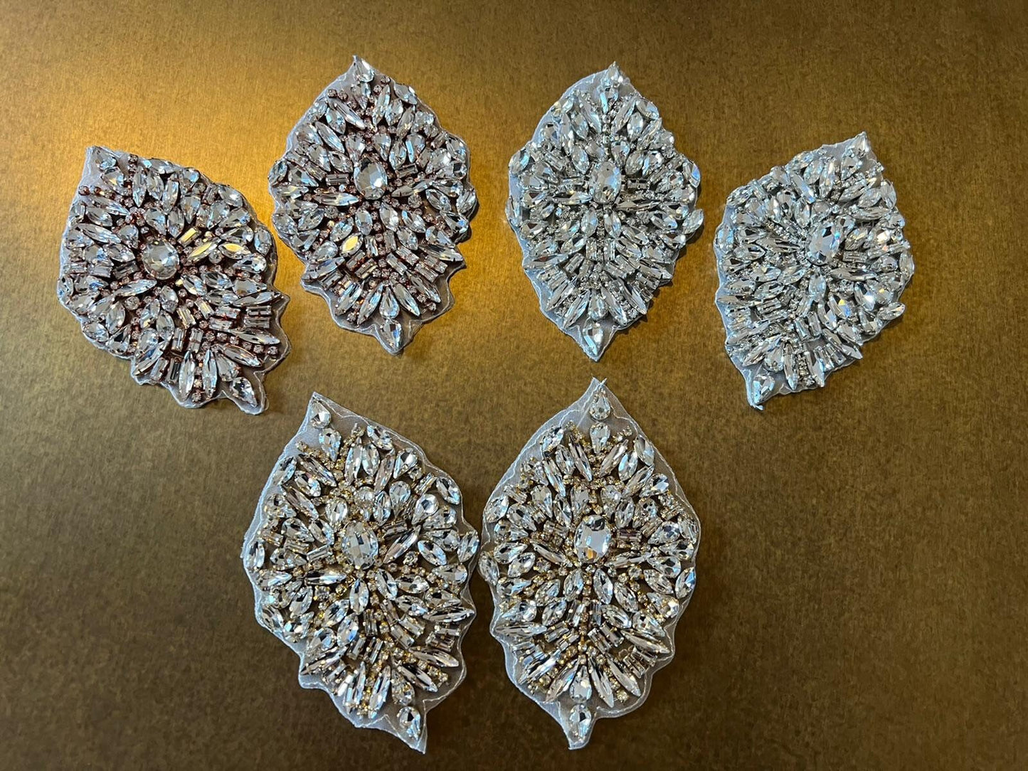Crystal Rhinestone Applique For Shoe Heel Sandal Belt Headband Wedding Bridal