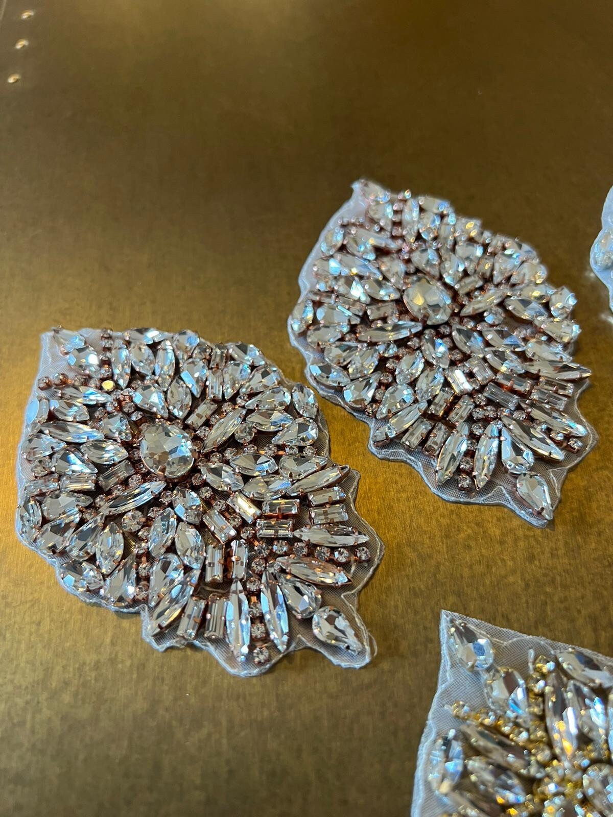 Crystal Rhinestone Applique For Shoe Heel Sandal Belt Headband Wedding Bridal