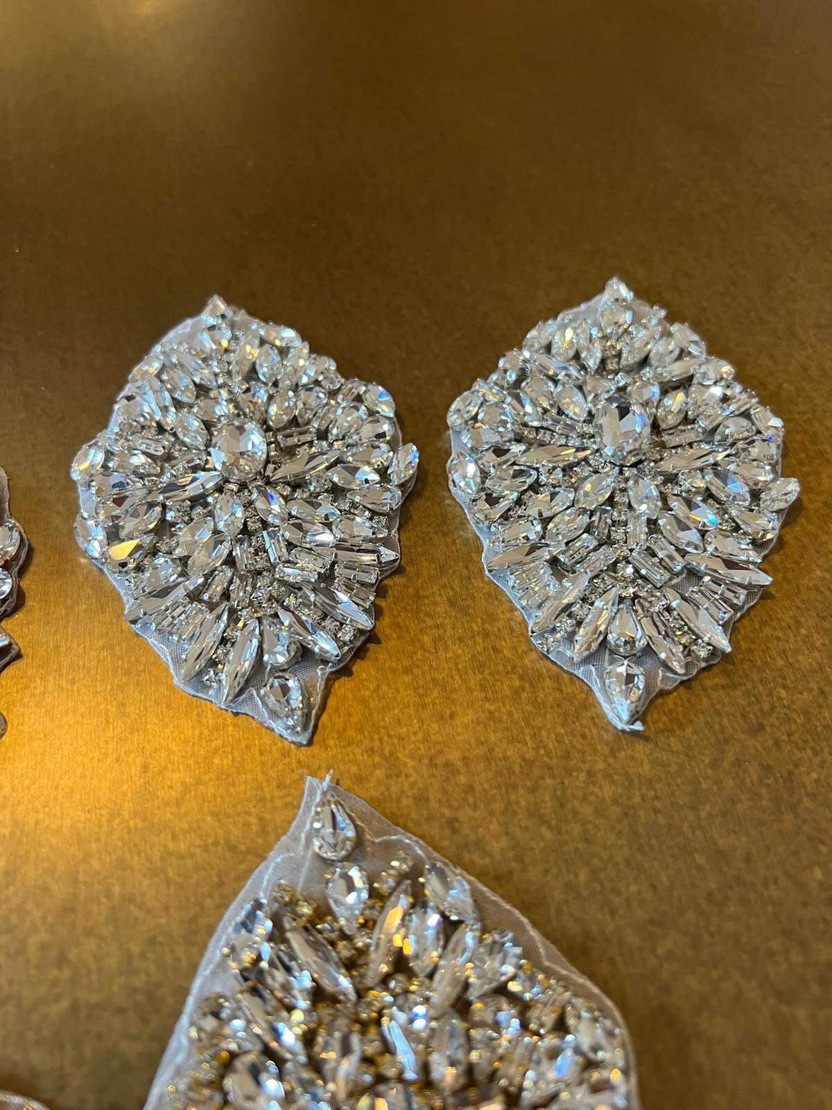 Crystal Rhinestone Applique For Shoe Heel Sandal Belt Headband Wedding Bridal