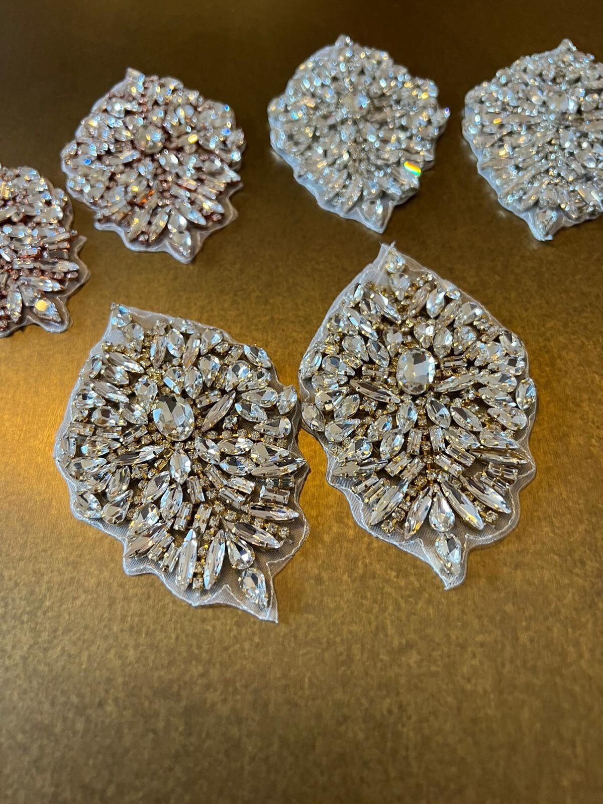 Crystal Rhinestone Applique For Shoe Heel Sandal Belt Headband Wedding Bridal