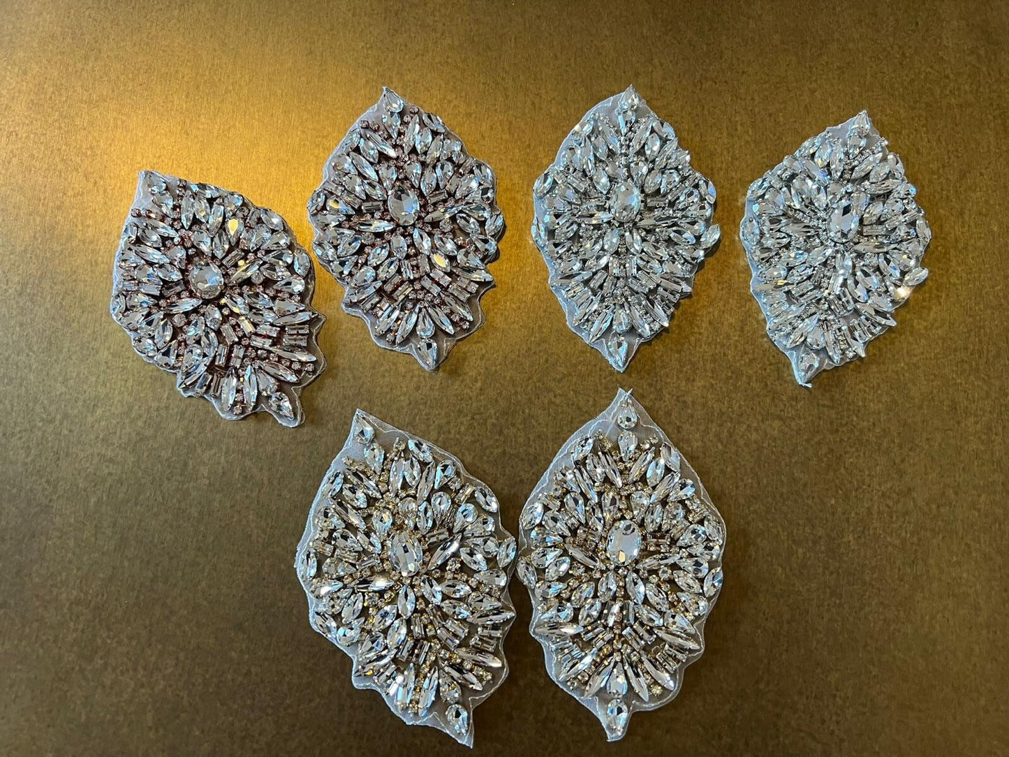 Crystal Rhinestone Applique For Shoe Heel Sandal Belt Headband Wedding Bridal