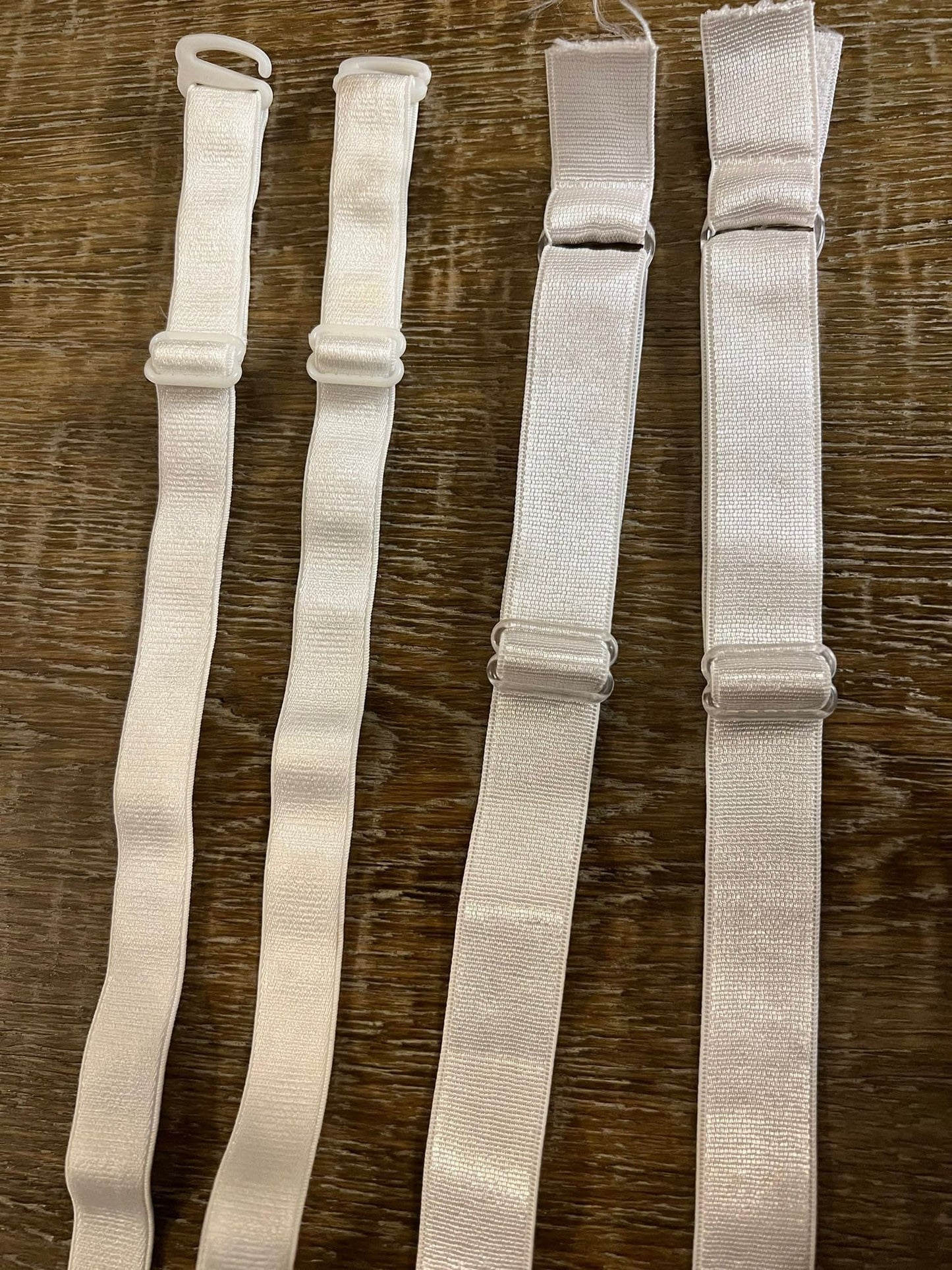Off White Bra Straps, 15mm & 20mm Lingerie Straps