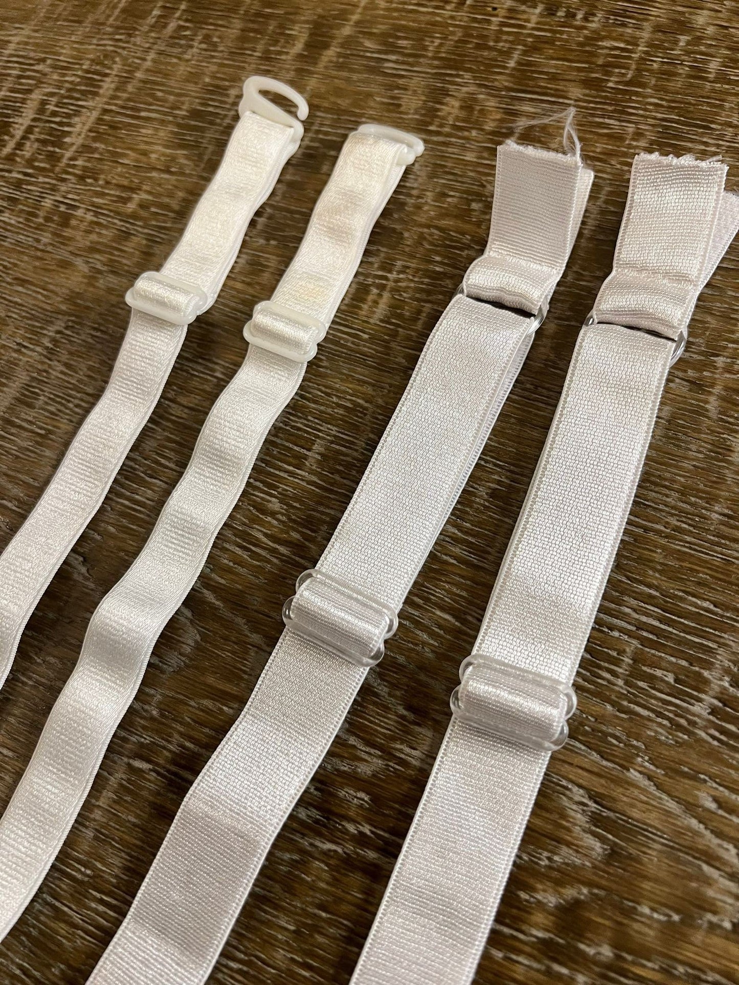 Off White Bra Straps, 15mm & 20mm Lingerie Straps