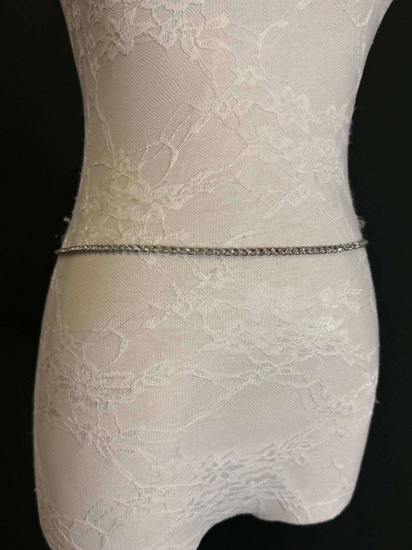 X-long Rhinestone Belt, Diamanté Belt, Teen Sizes, Size 18”-60” Waist, Fan Design, Fan Collection, Silver belt, Fashion Accessory, Bridal
